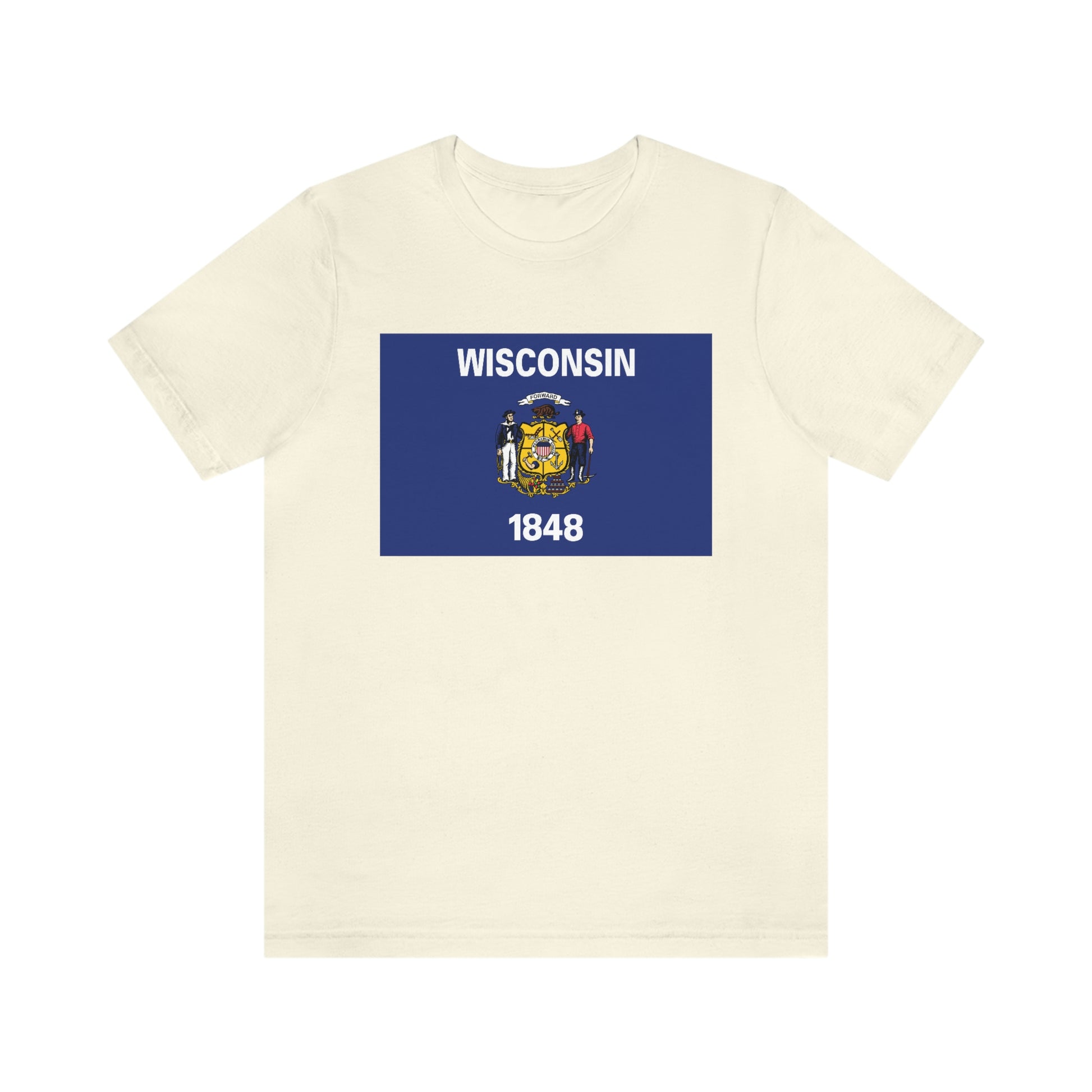 Wisconsin Flag Unisex Jersey Short Sleeve Tee Tshirt T-shirt