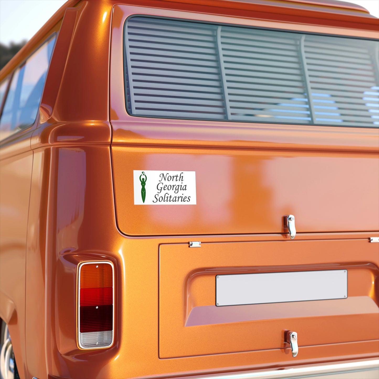 North Georgia Solitaries Bumper Sticker 3 sizes