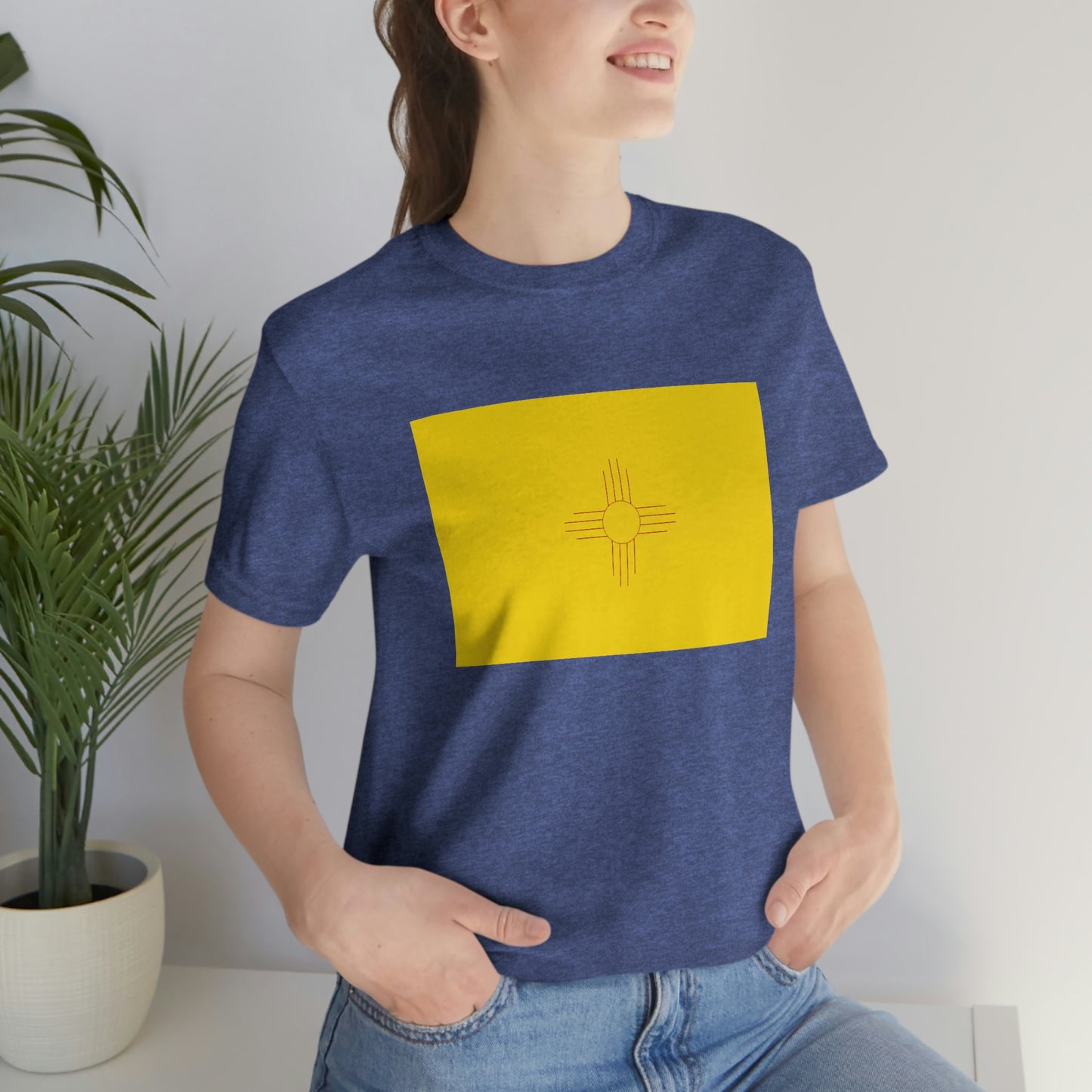 New Mexico Flag Unisex Jersey Short Sleeve Tee Tshirt T-shirt