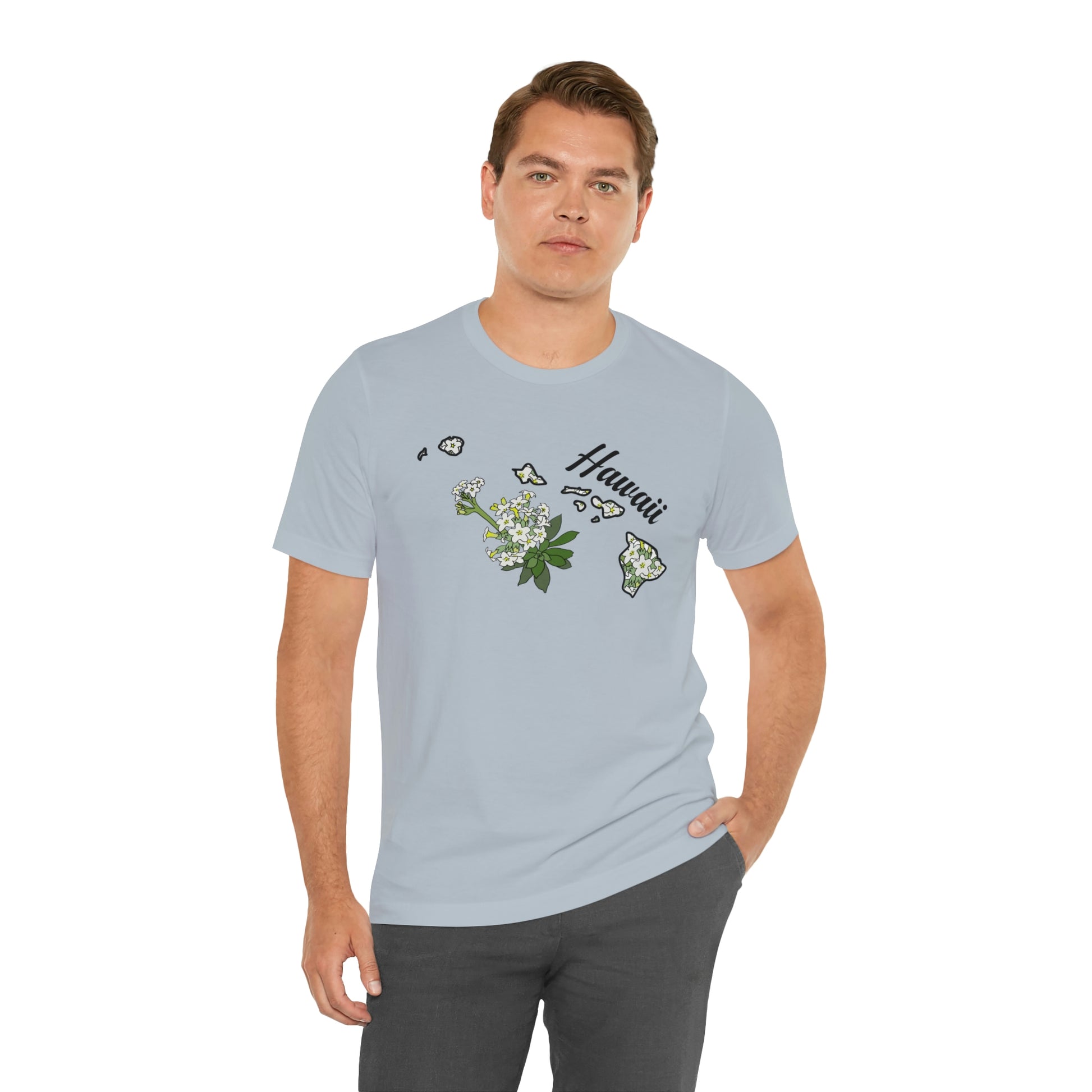 Hawaii State Flower Short Sleeve T-shirt