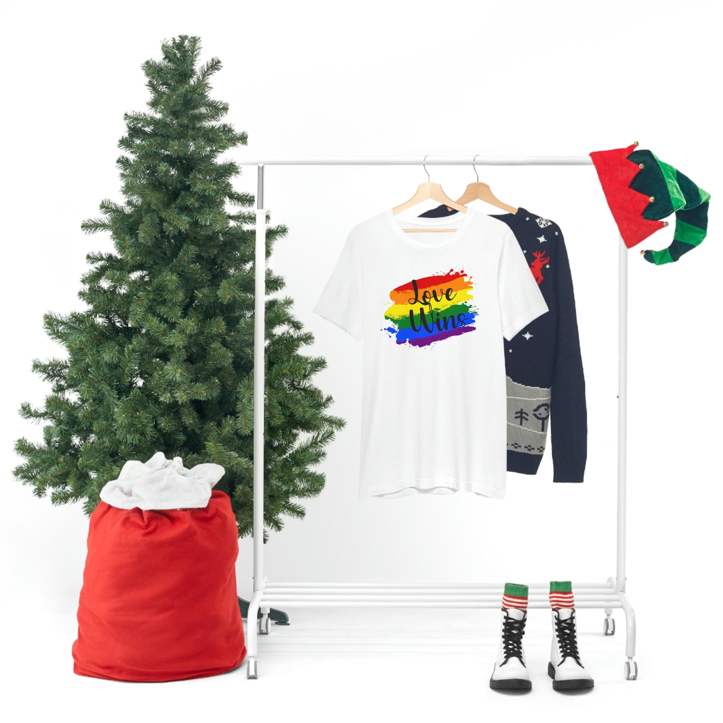 Love Wins LGBTQIA Print Unisex Jersey Short Sleeve Tee