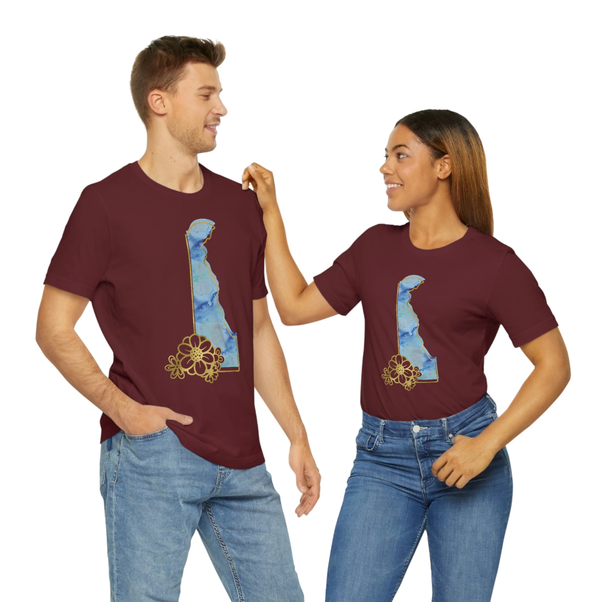 Delaware Watercolor Short Sleeve T-shirt