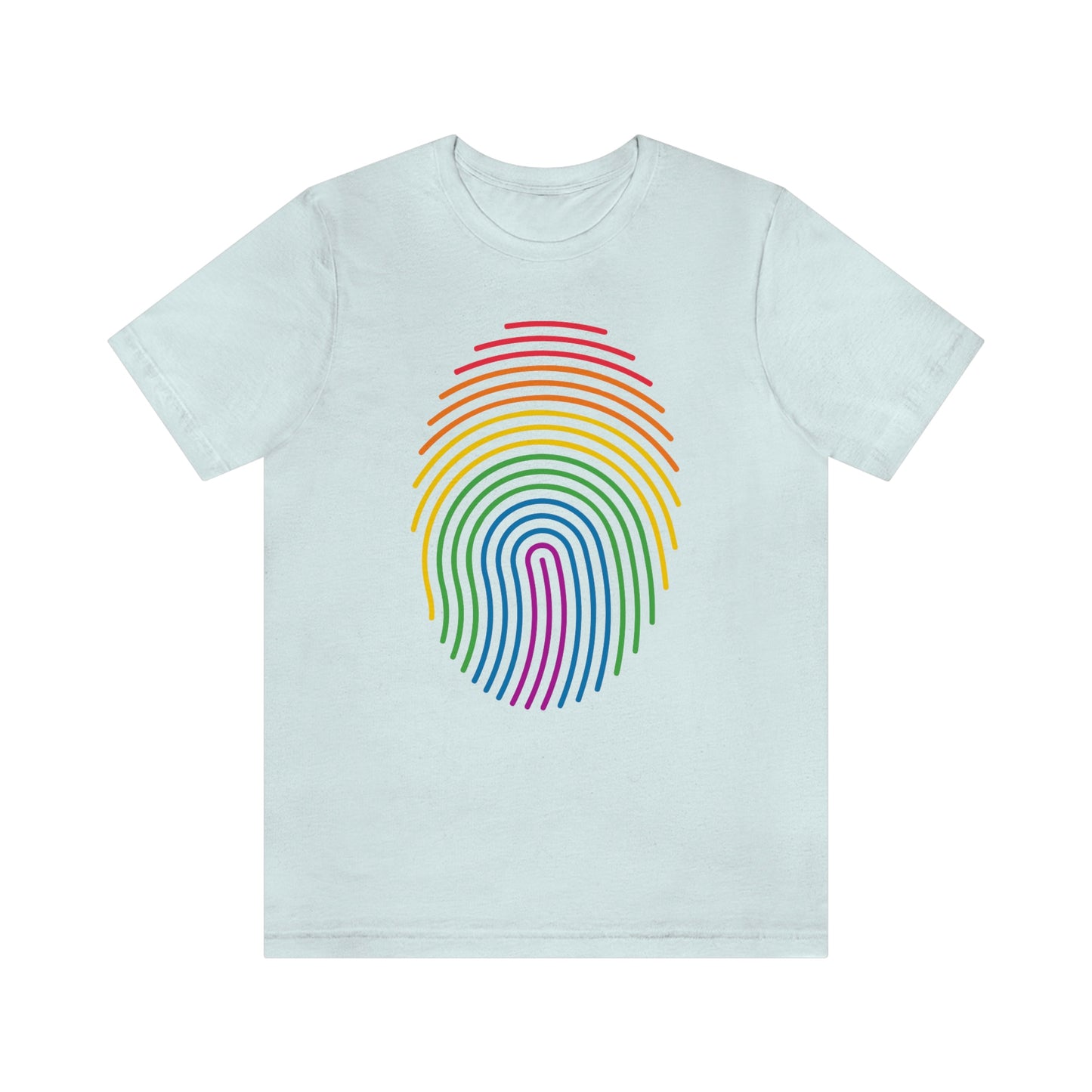 Fingerprint LGBTQIA Print Unisex Jersey Short Sleeve Tee