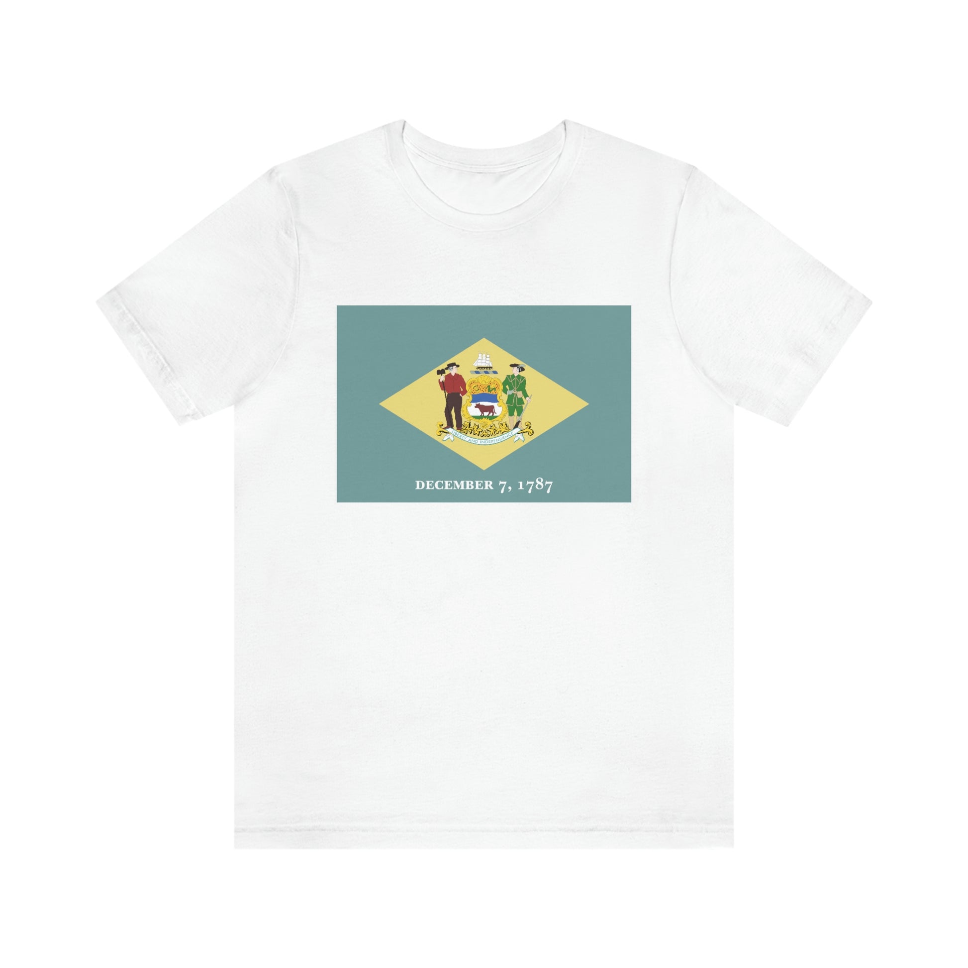 Delaware Flag Unisex Jersey Short Sleeve Tee Tshirt T-shirt