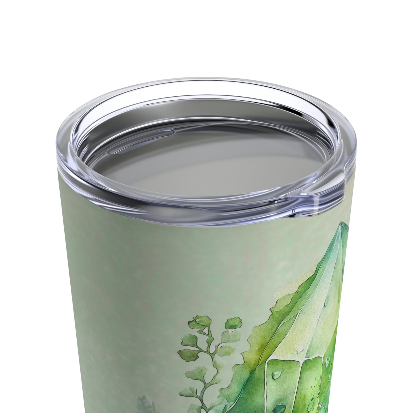 Green Crystal Watercolor Tumbler 20oz