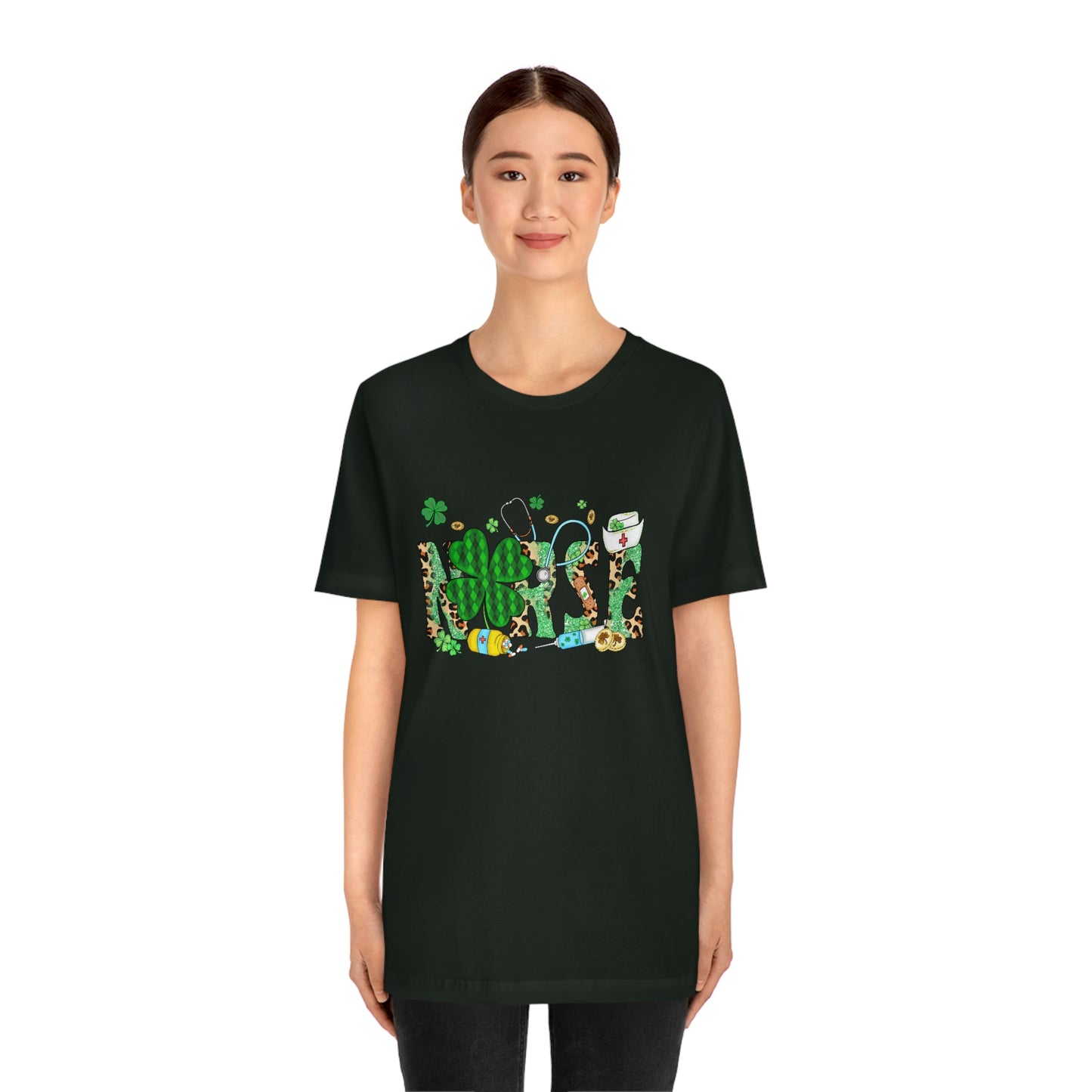 Nurse St. Patrick's Day Unisex Jersey Short Sleeve Tee