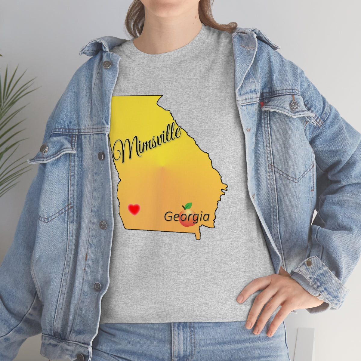 Mimsville Georgia Unisex Heavy Cotton Tee