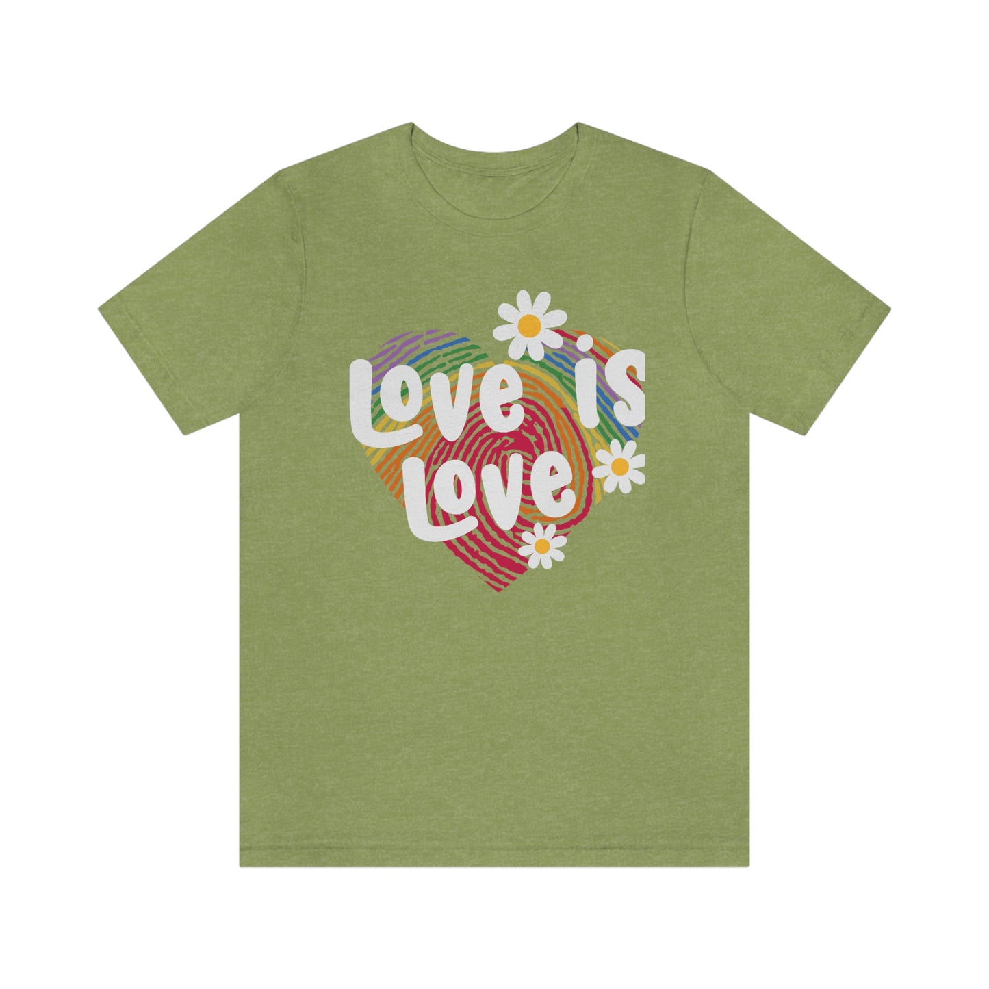 Love is Love Print Unisex Jersey Short Sleeve Tee