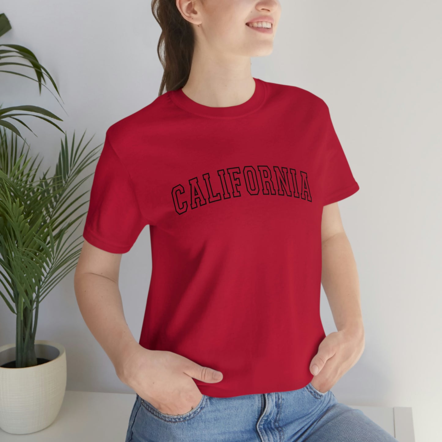 California Arch Varsity Letters Unisex Jersey Short Sleeve Tee Tshirt T-shirt