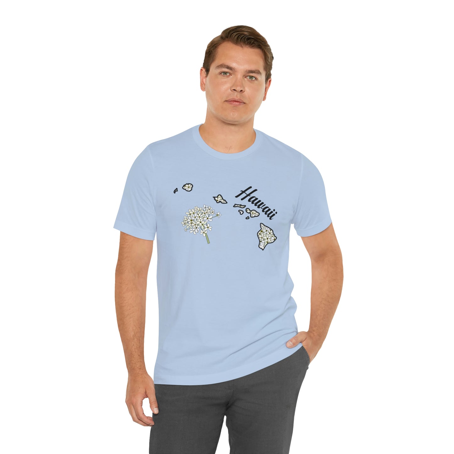 Hawaii State Flower Short Sleeve T-shirt