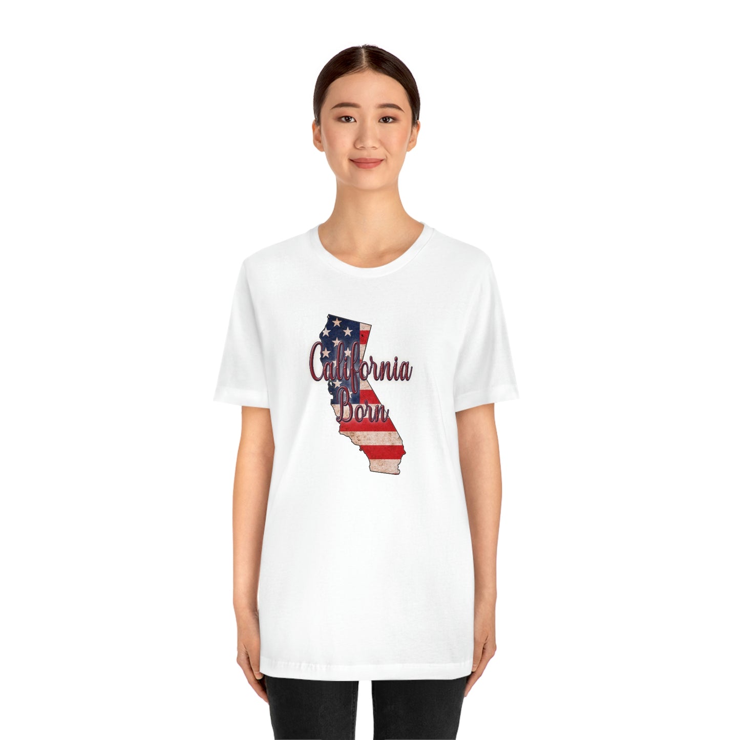 California US Flag Unisex Jersey Short Sleeve Tee Tshirt T-shirt