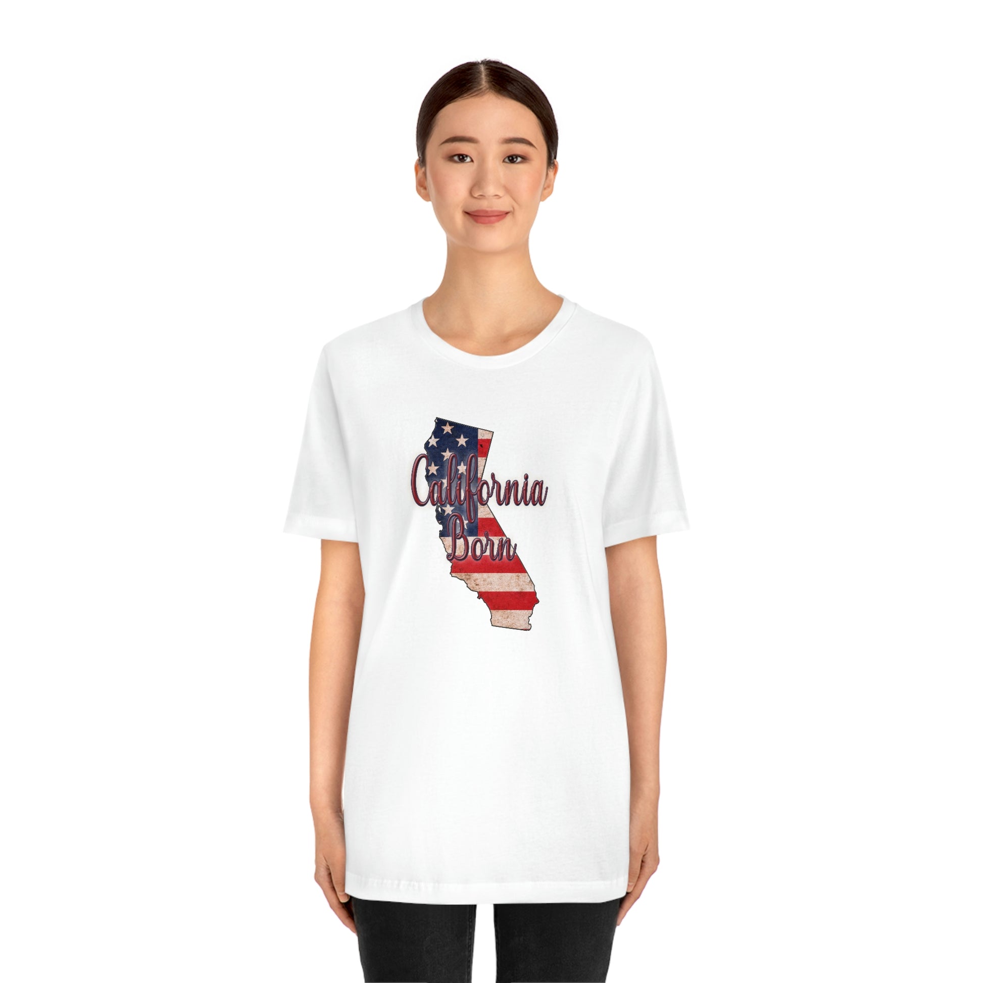 California US Flag Unisex Jersey Short Sleeve Tee Tshirt T-shirt