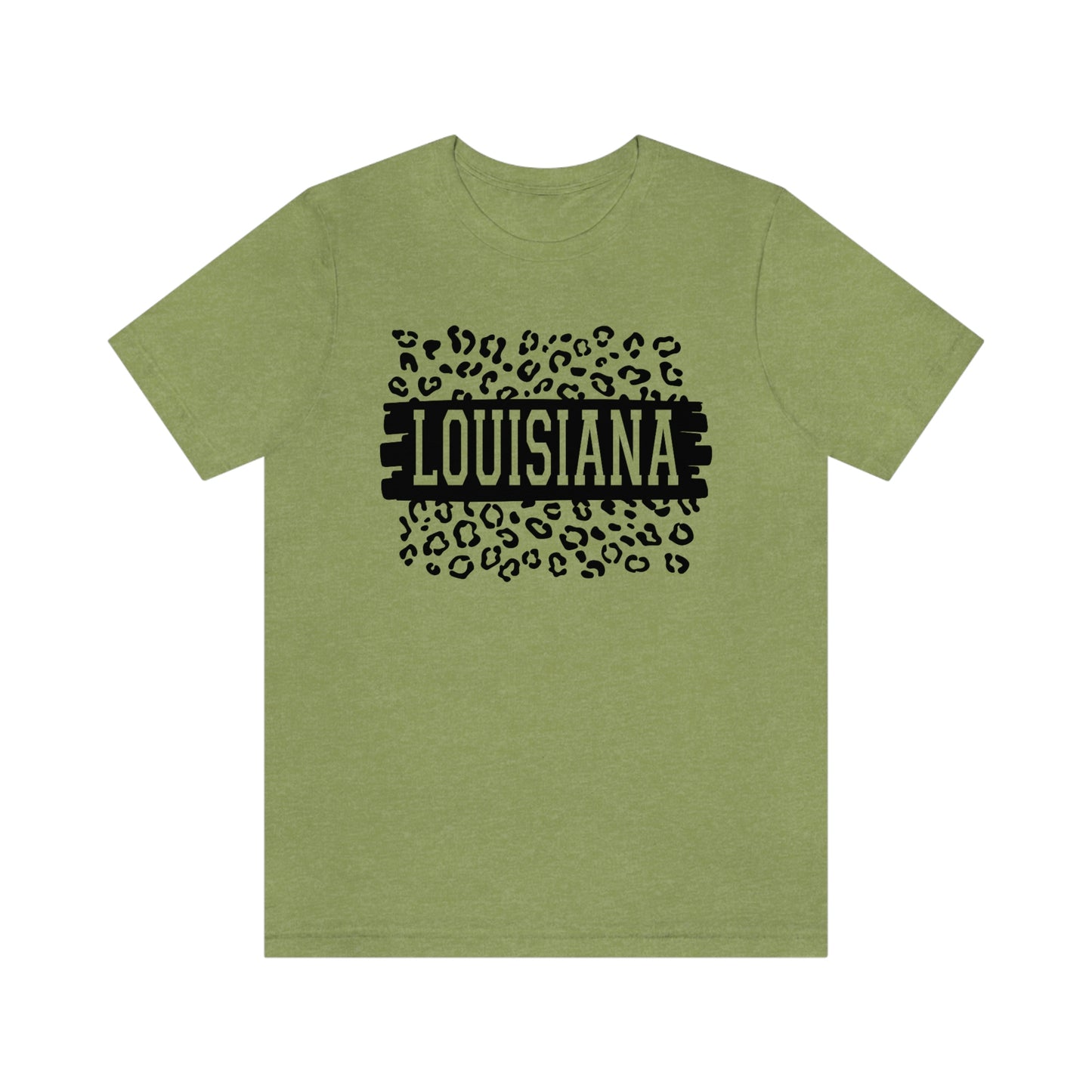 Louisiana Leopard Print Short Sleeve T-shirt