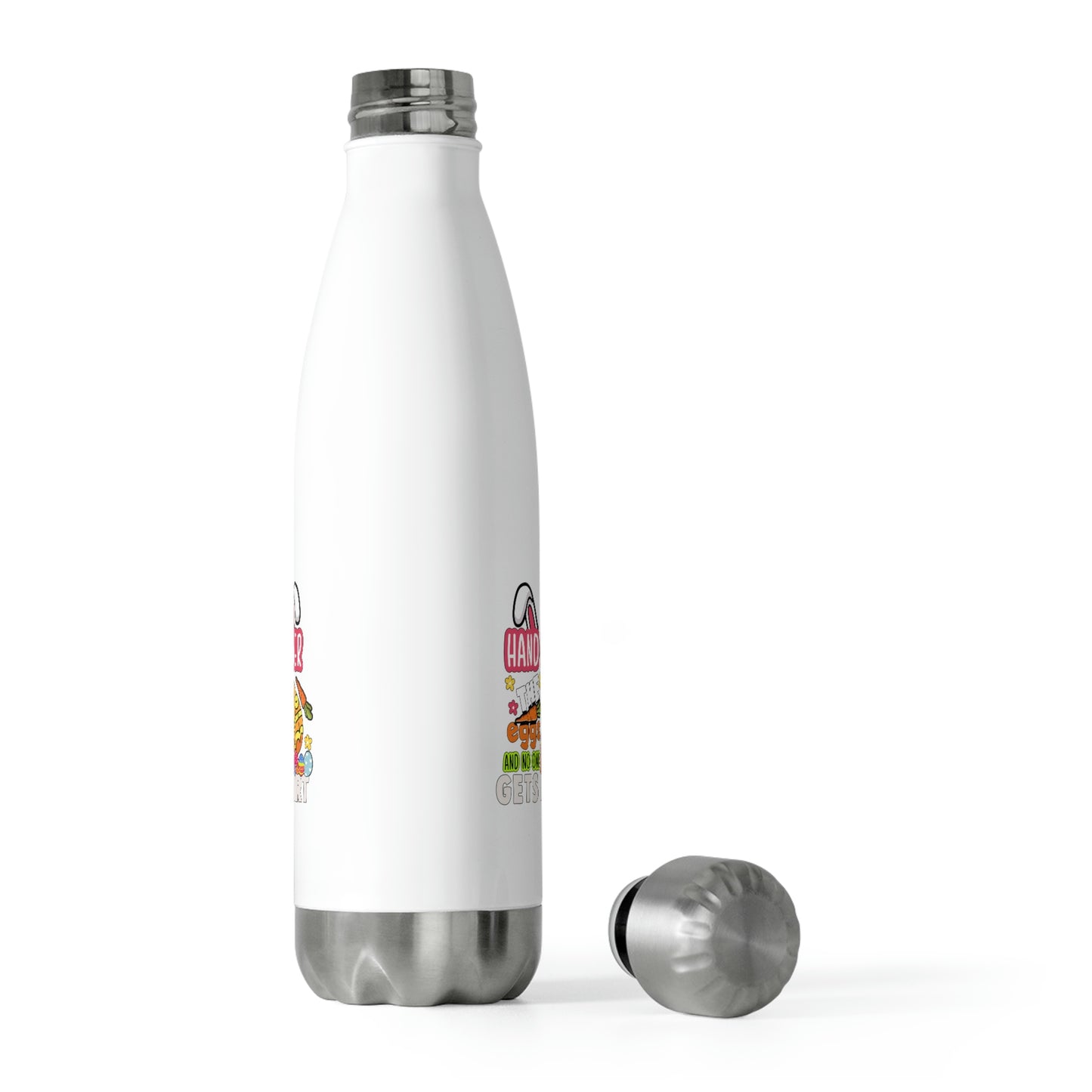 Hand Over the Eggs and No One Gets Hurt Easter 20oz Insulated Bottle