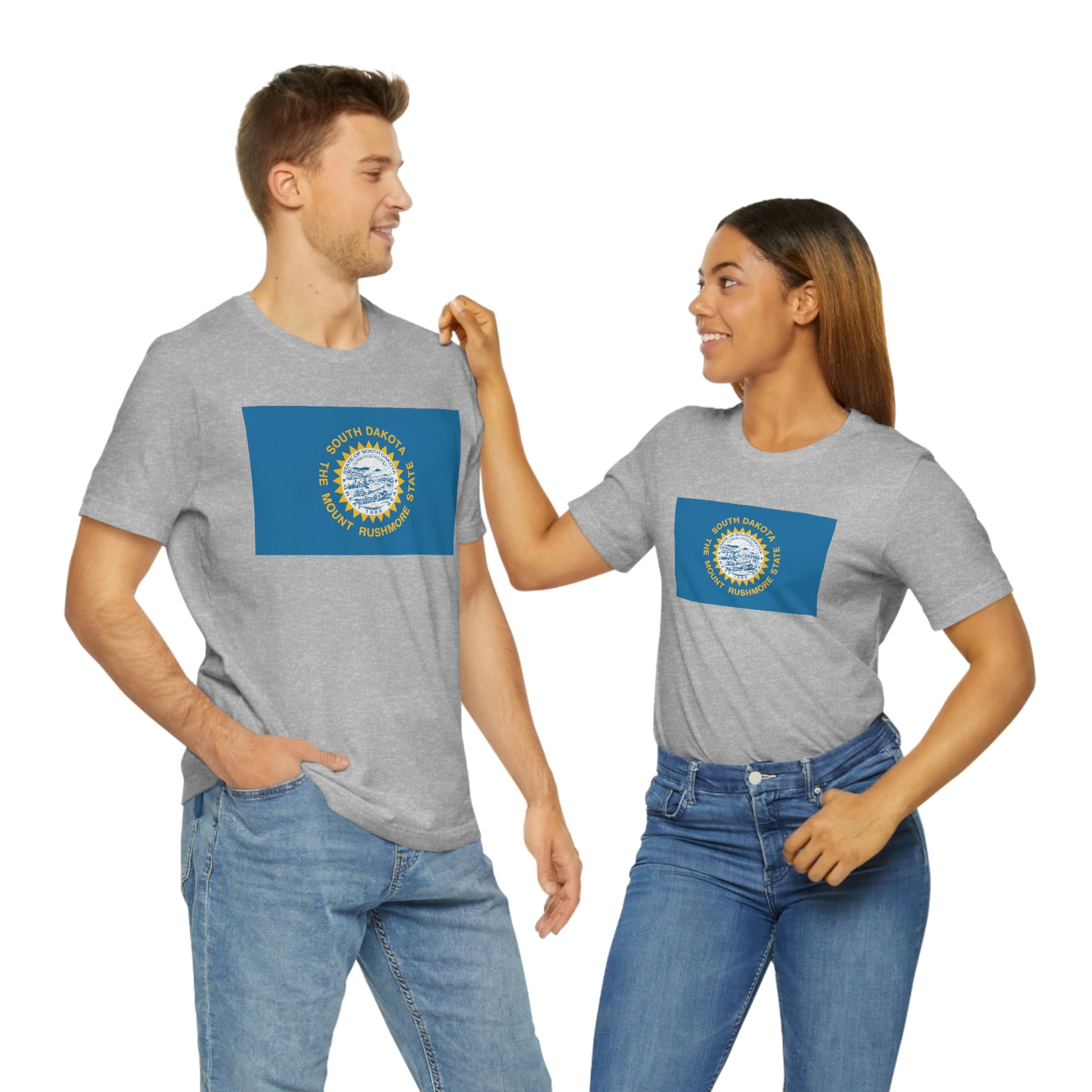 South Dakota Flag Unisex Jersey Short Sleeve Tee Tshirt T-shirt