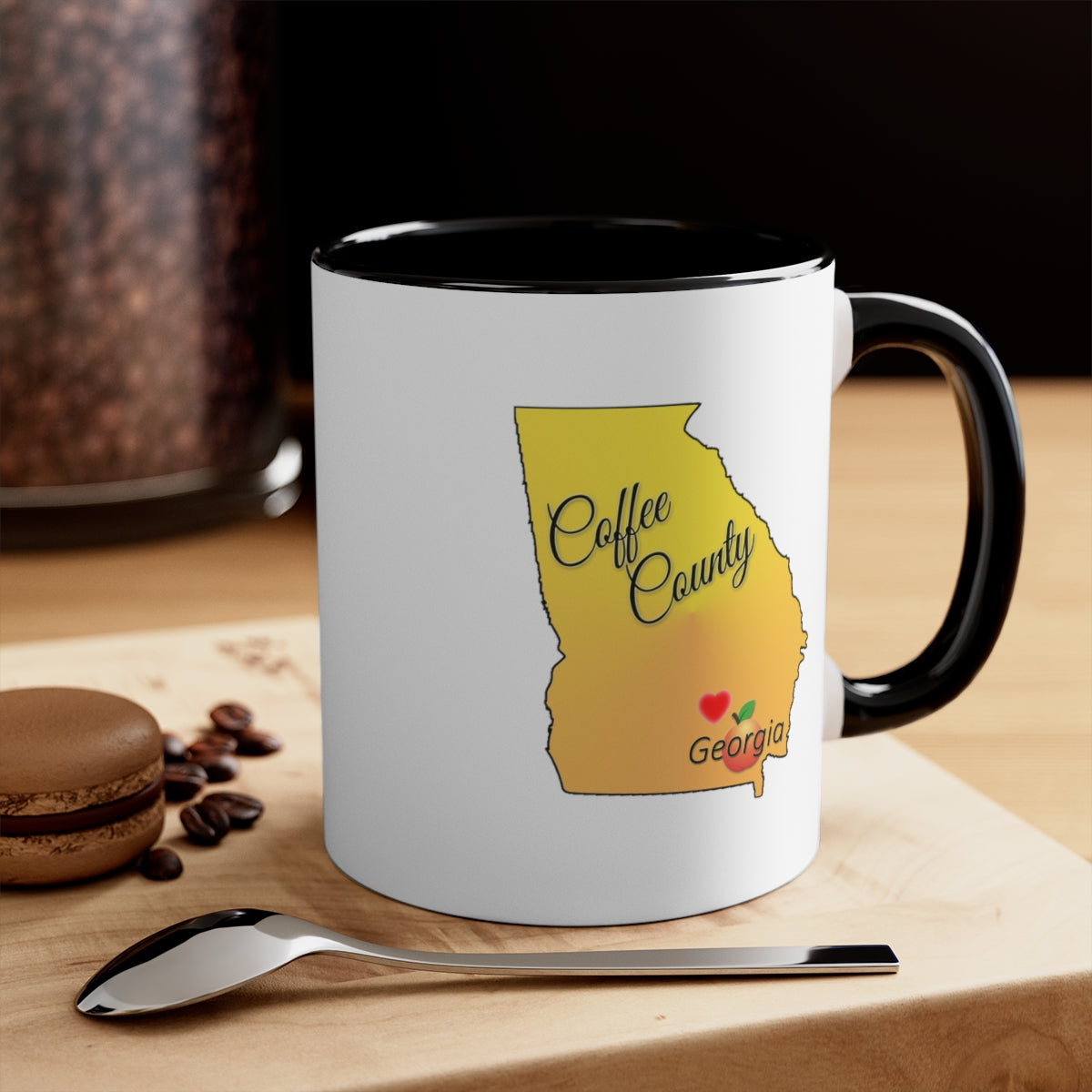 Coffee County Georgia Accent Coffee Mug, 11oz