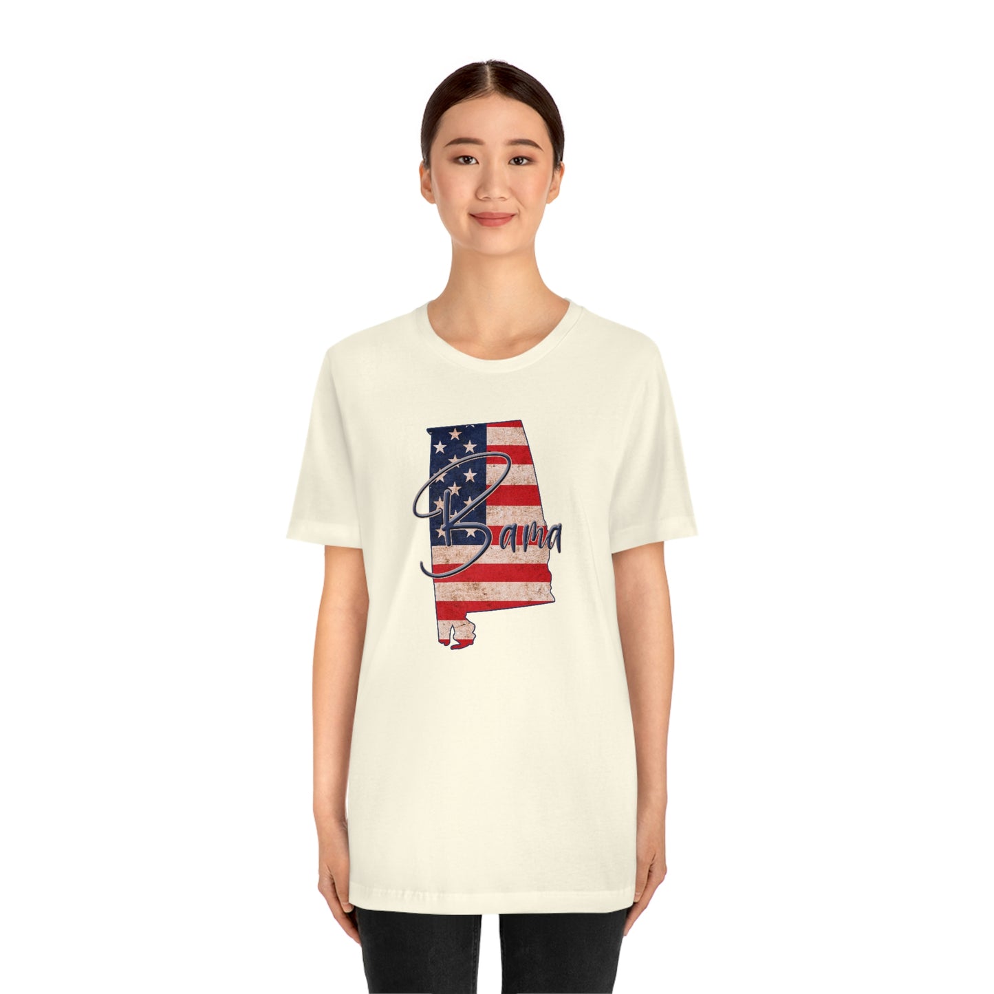 Alabama Bama Flag Unisex Jersey Short Sleeve T-shirt