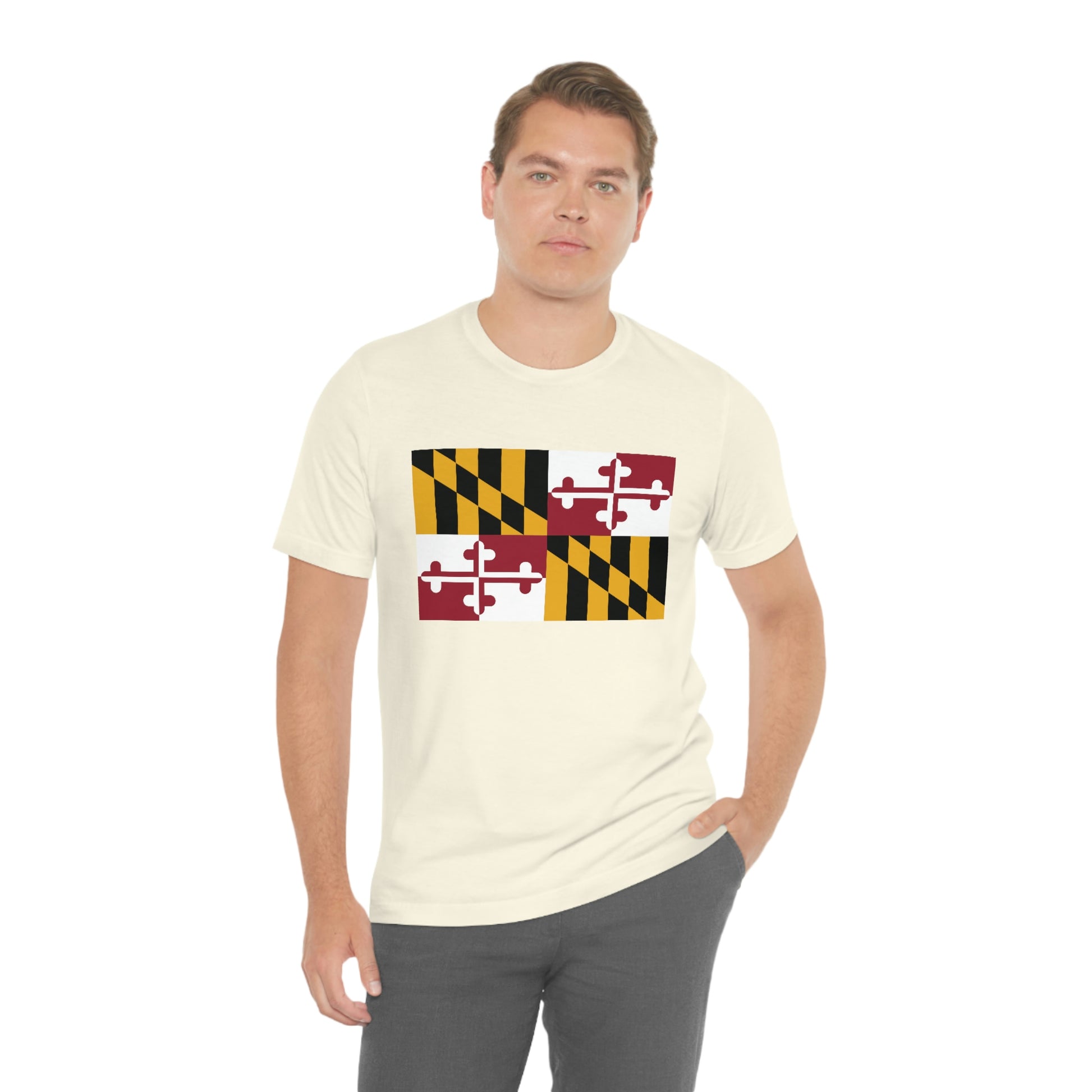 Maryland Flag Unisex Jersey Short Sleeve Tee Tshirt T-shirt