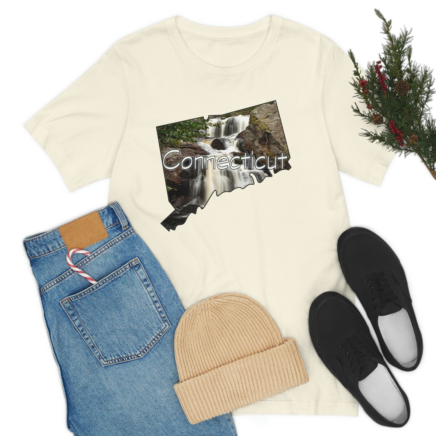 Connecticut Waterfall Unisex Jersey Short Sleeve T-shirt