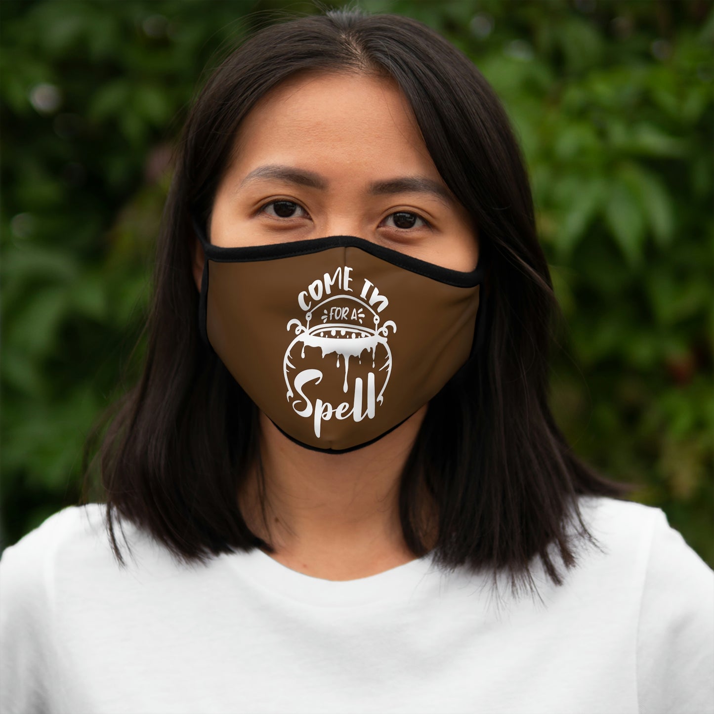 Come in for a Spell Fitted Polyester Face Mask