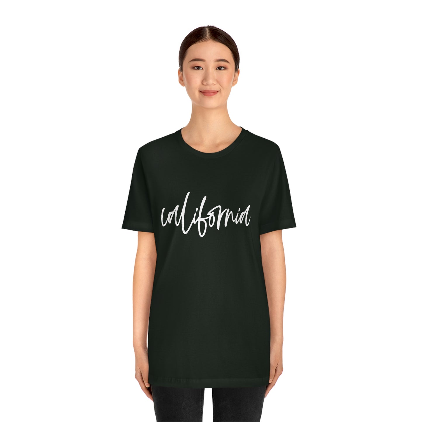 California Script Unisex Jersey Short Sleeve Tee Tshirt T-shirt