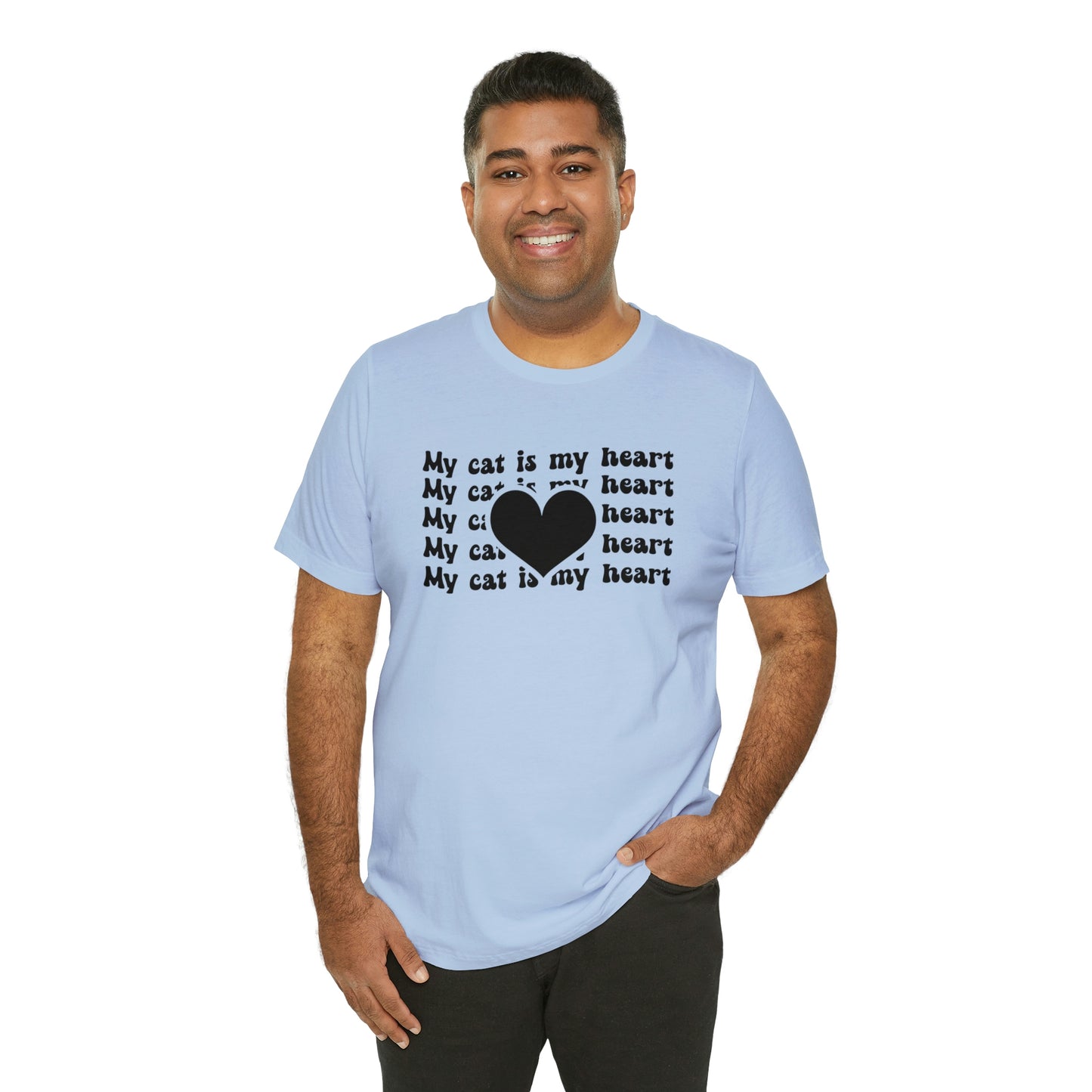 My Cat is My Heart Short Sleeve T-shirt