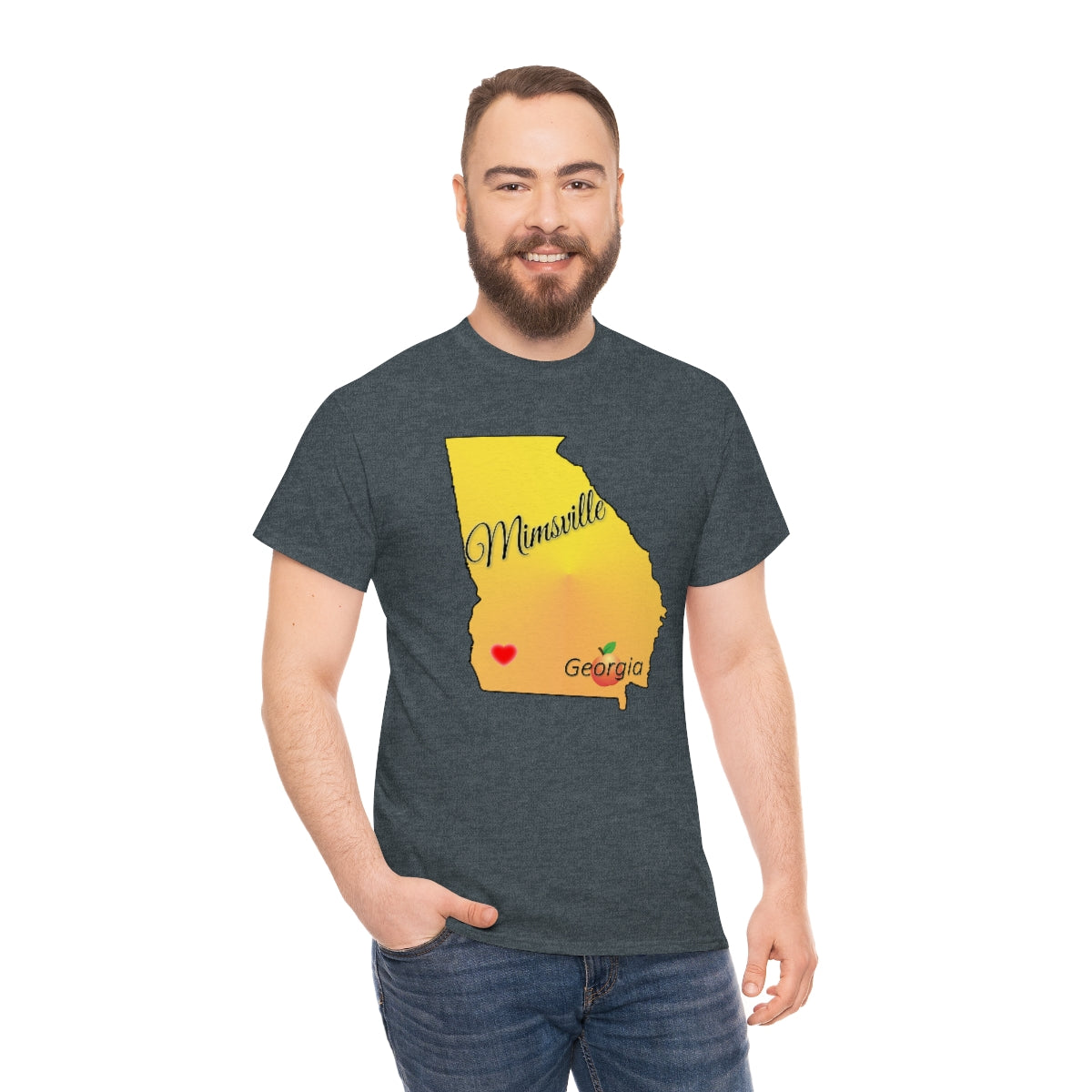 Mimsville Georgia Unisex Heavy Cotton Tee
