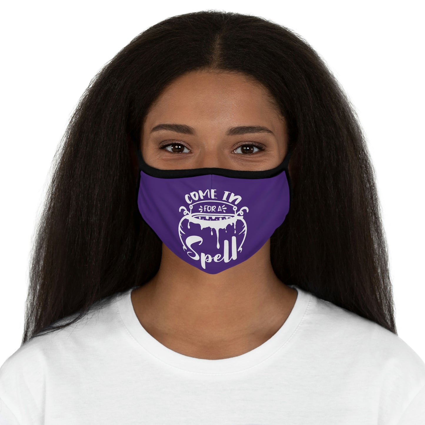 Come in for a Spell Fitted Polyester Face Mask