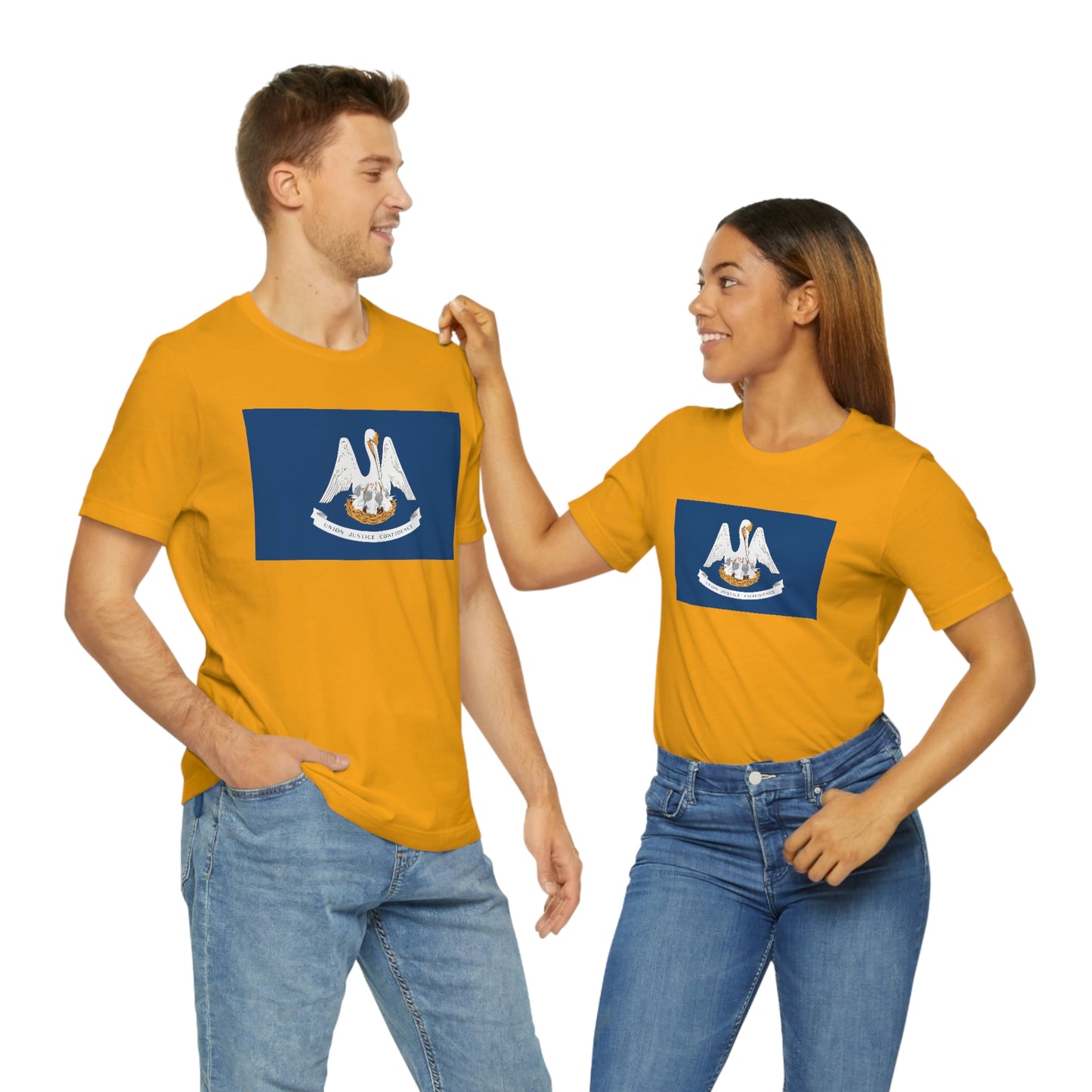 Louisiana Flag Unisex Jersey Short Sleeve Tee Tshirt T-shirt