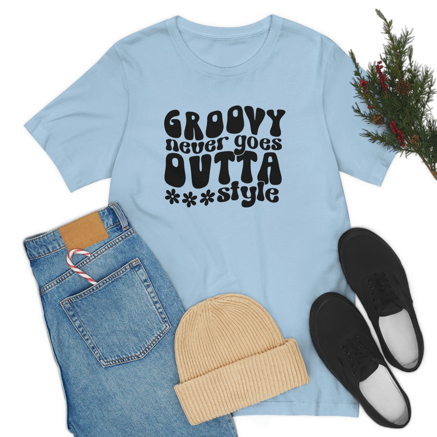 Groovy Never Goes Out of Style Unisex Jersey Short Sleeve Tee