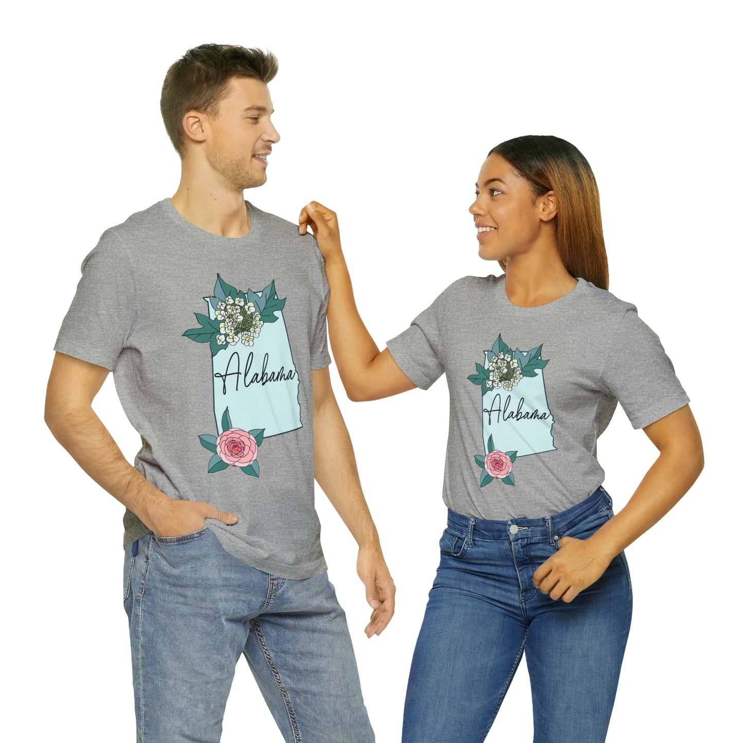 Alabama State Flower Short Sleeve T-shirt