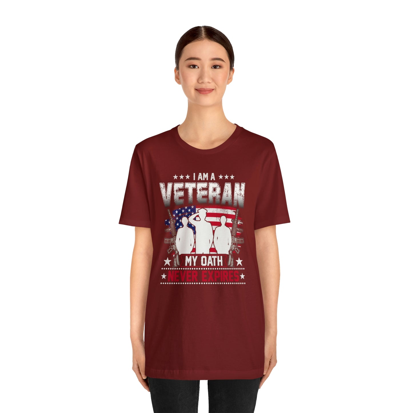 I am a Veteran My Oath Never Expires Short Sleeve T-shirt