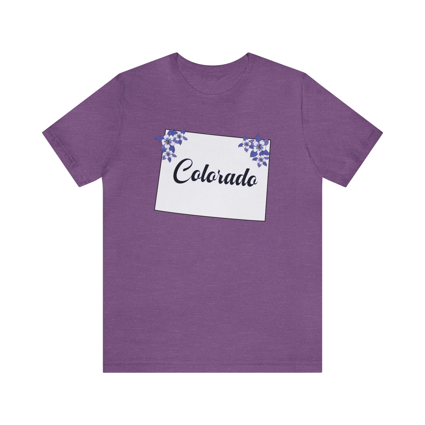 Colorado State Flower Short Sleeve T-shirt