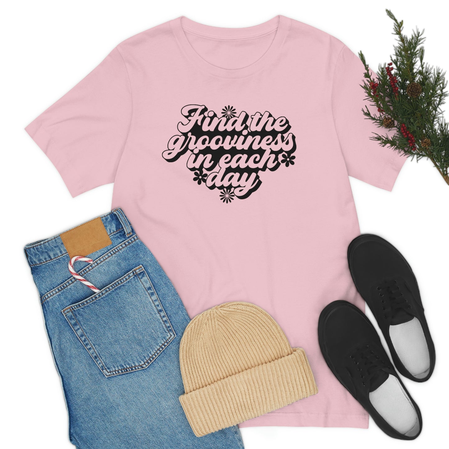 Find the Grooviness in Each Day Unisex Jersey Short Sleeve Tee