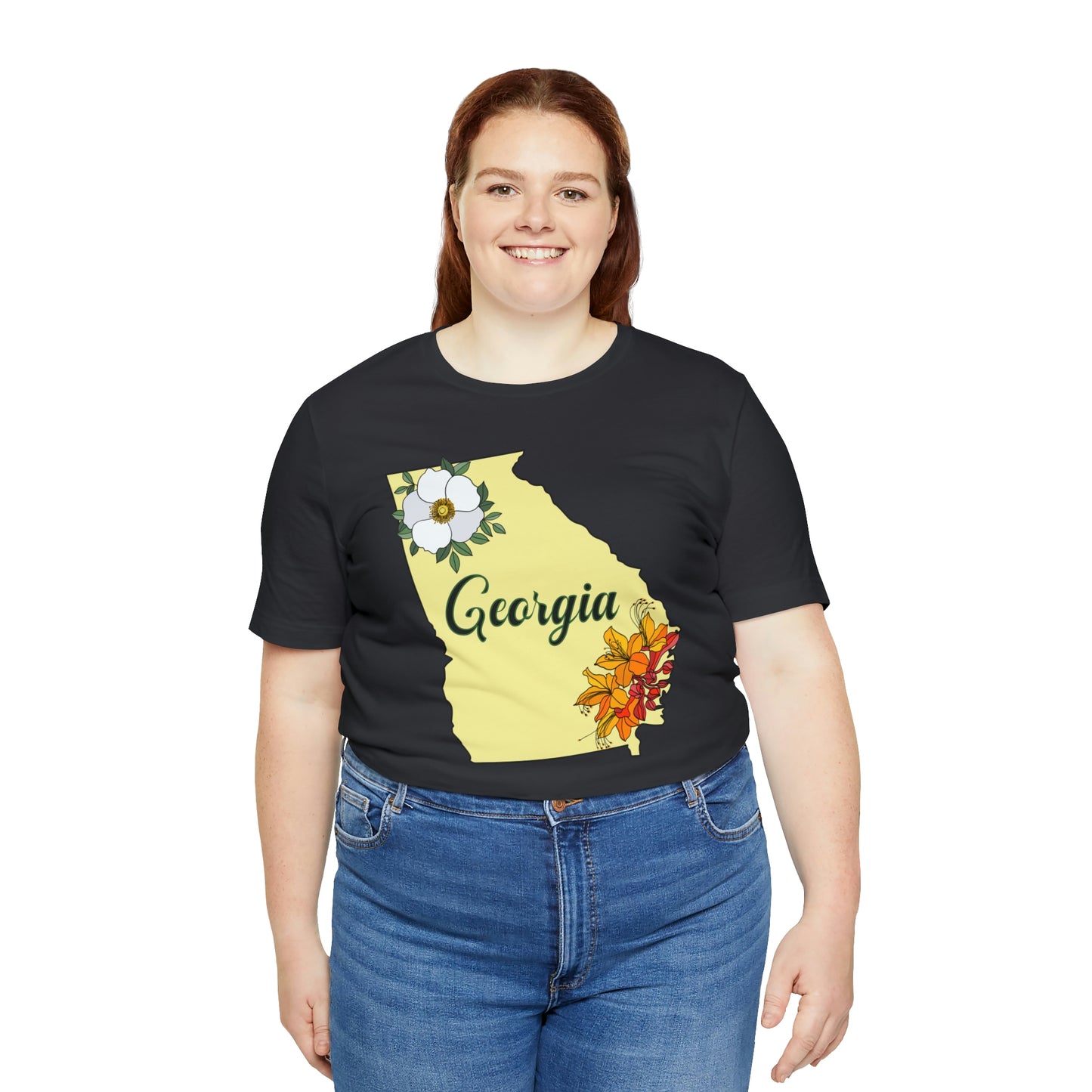 Georgia State Flower Short Sleeve T-shirt
