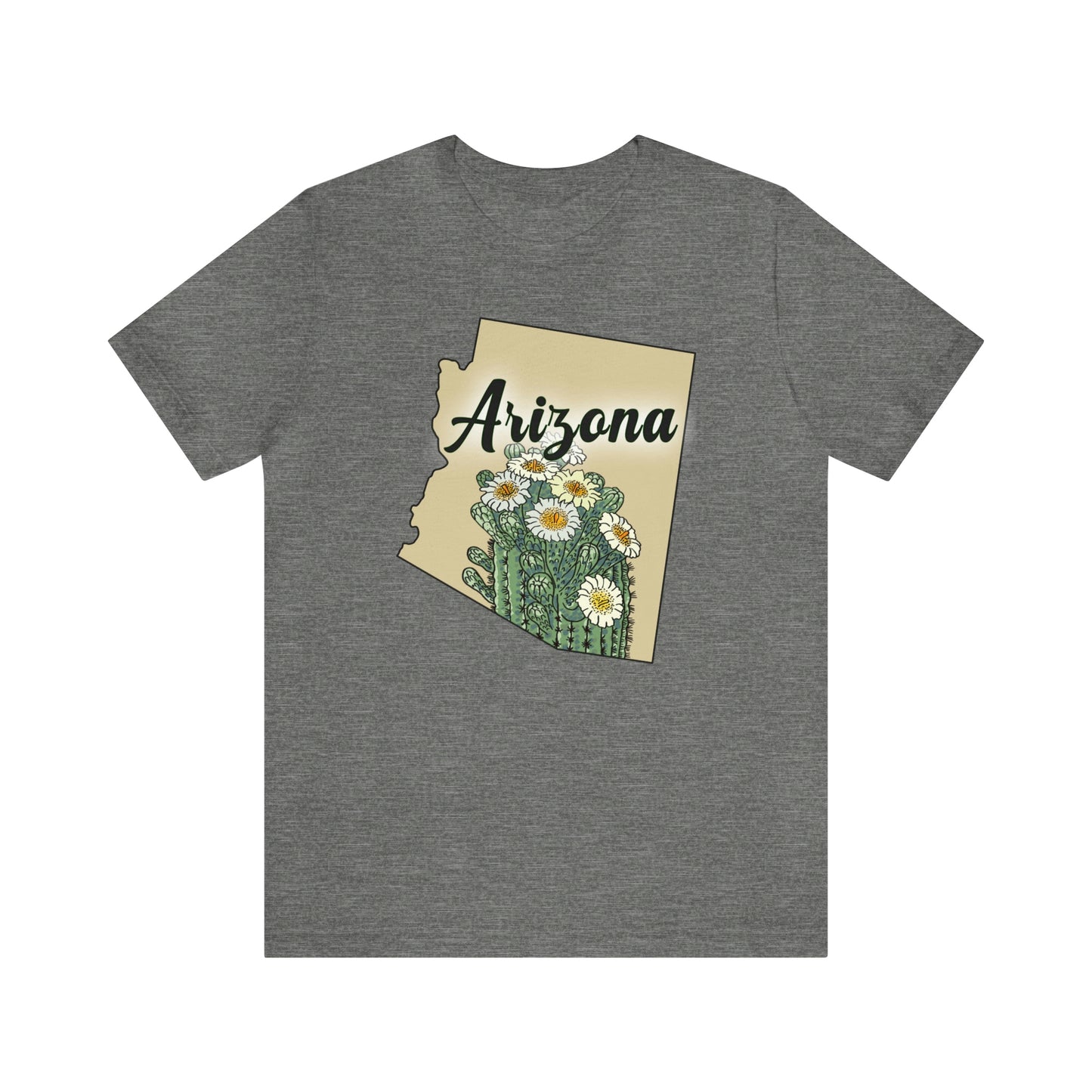 Arizona State Flower Short Sleeve T-shirt