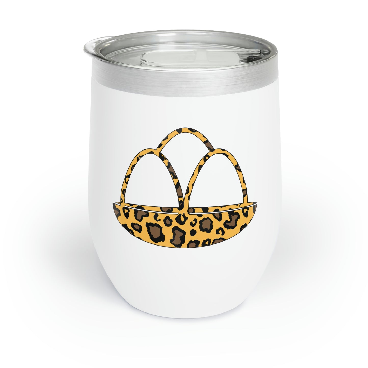 Leopard Print Easter Eggs Chill Wine Tumbler