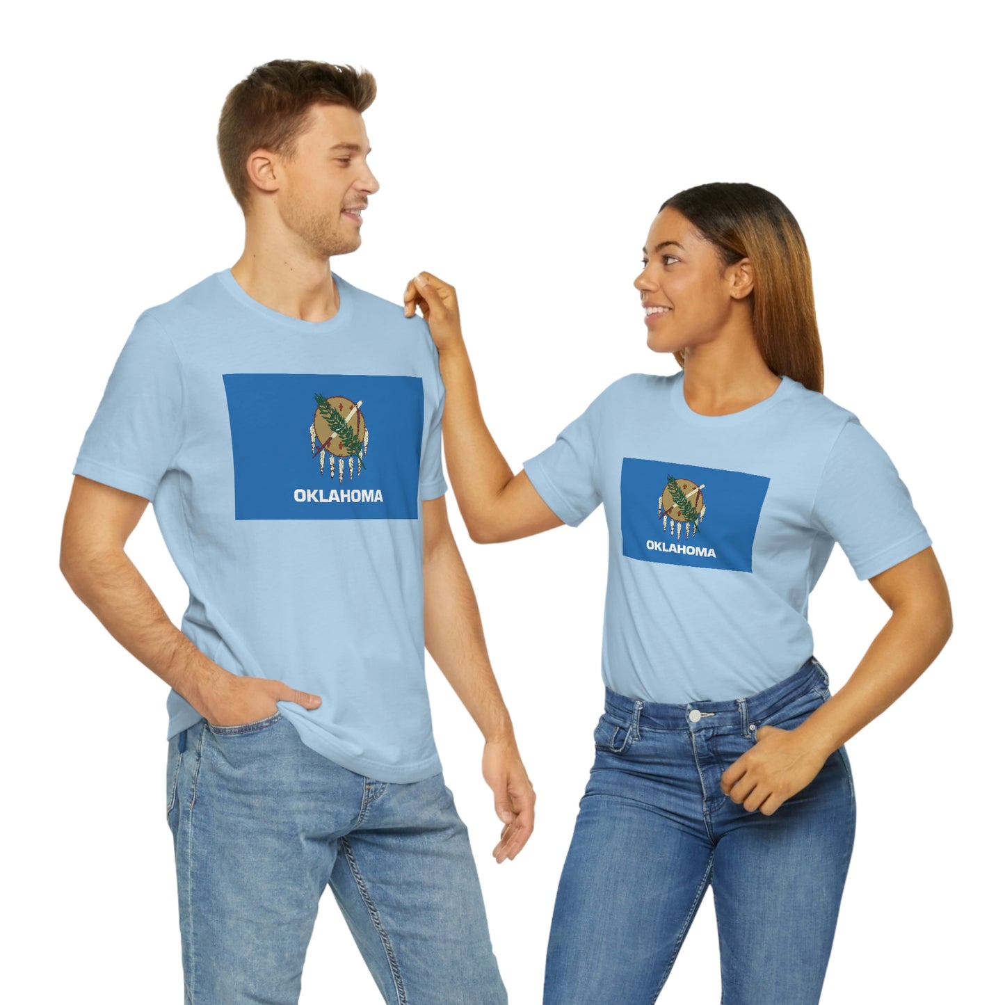 Oklahoma Flag Unisex Jersey Short Sleeve Tee Tshirt T-shirt