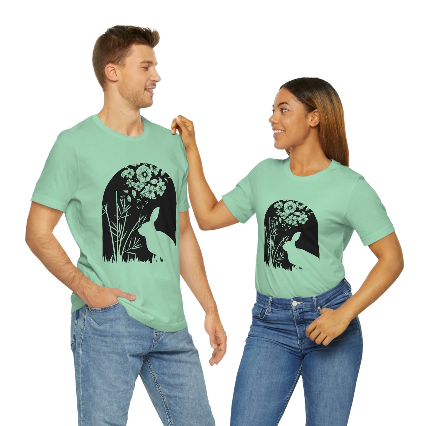 Bunny silhouette scene tshirt tee t-shirt