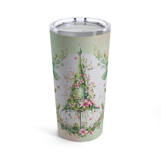 Spring Topiary Watercolor Tumbler 20oz