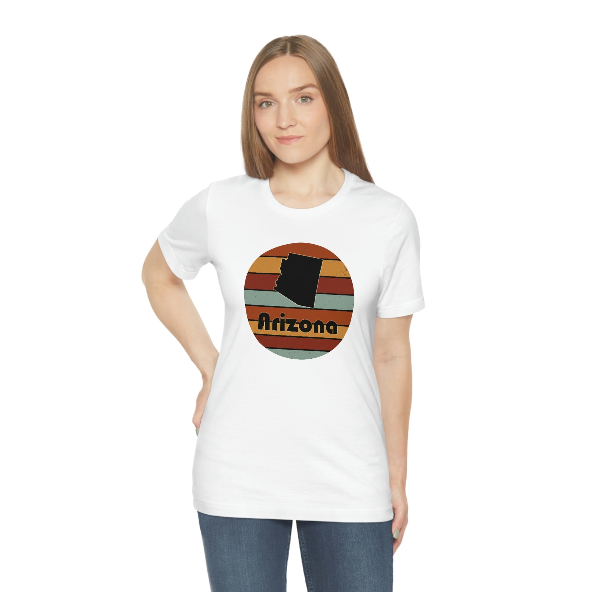 Arizona Retro Sunset Unisex Jersey Short Sleeve Tee Tshirt T-shirt