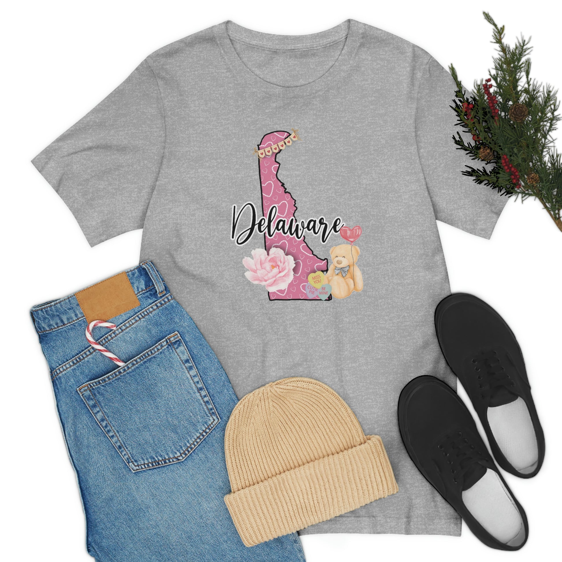 Delaware Valentine Short Sleeve  T-shirt