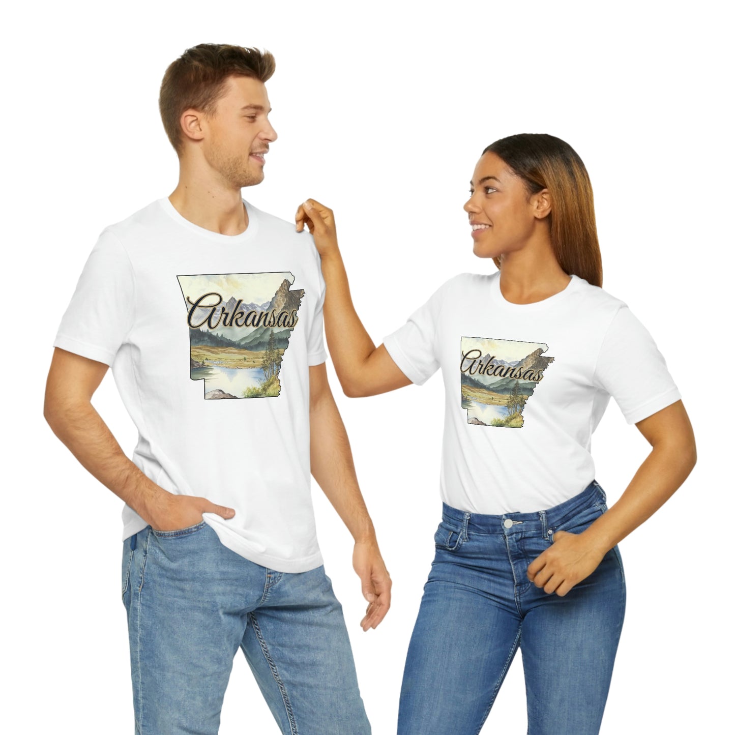 Arkansas Landscape Unisex Jersey Short Sleeve Tee Tshirt T-shirt