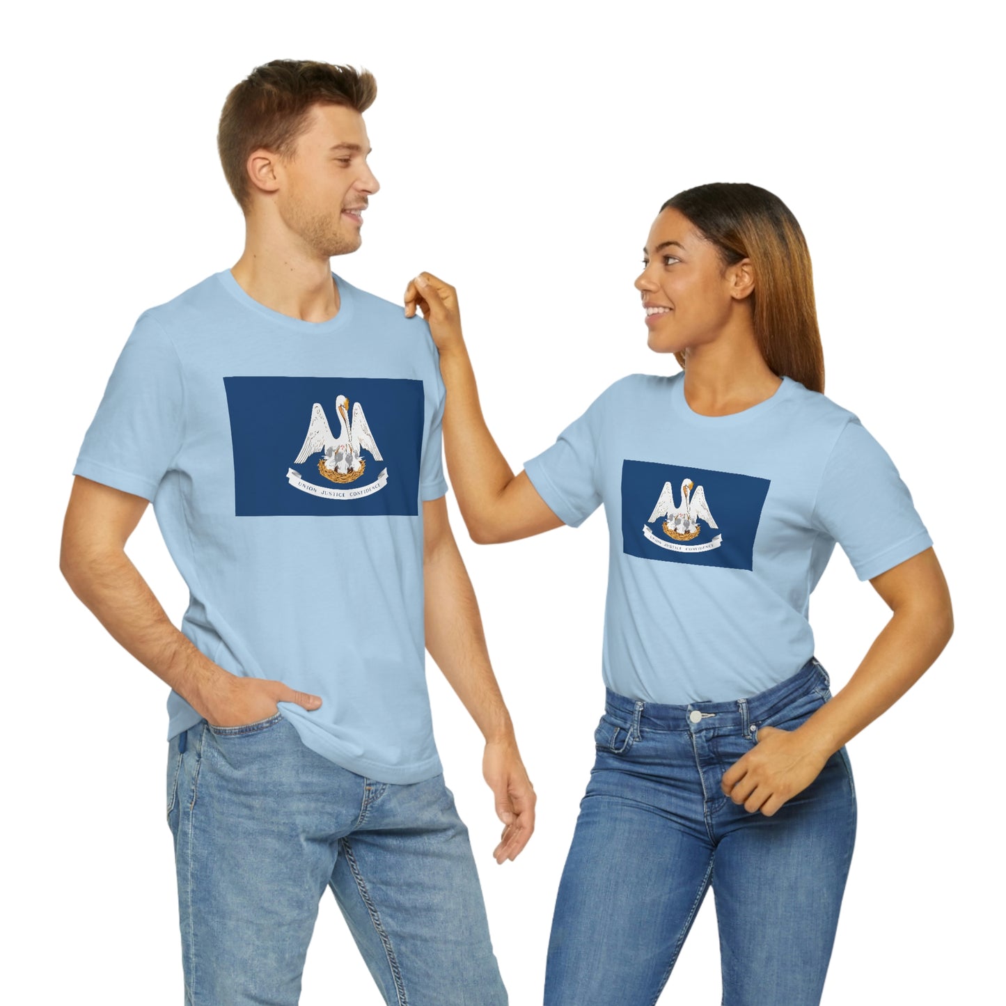 Louisiana Flag Unisex Jersey Short Sleeve Tee Tshirt T-shirt