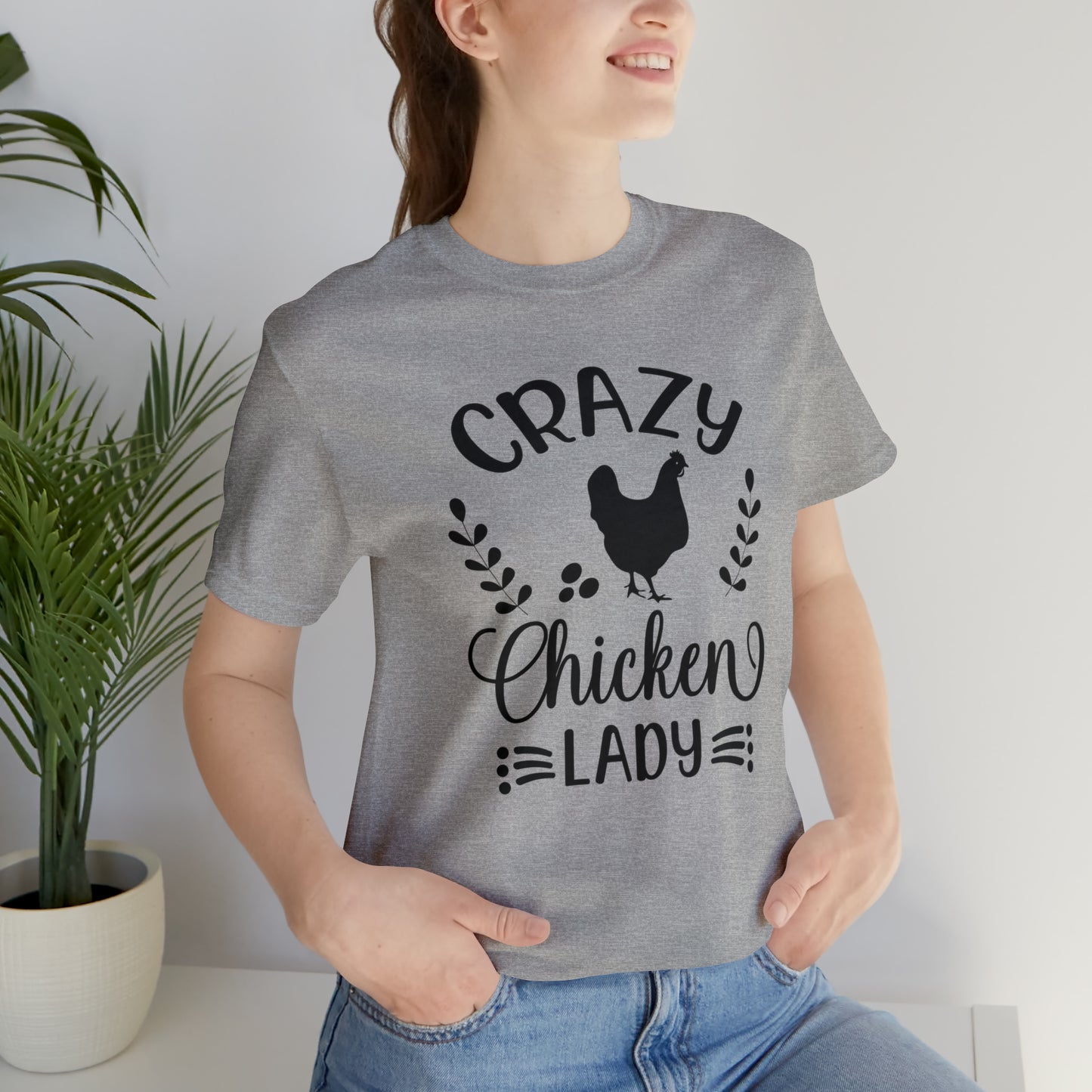 Crazy Chicken Lady Short Sleeve T-shirt