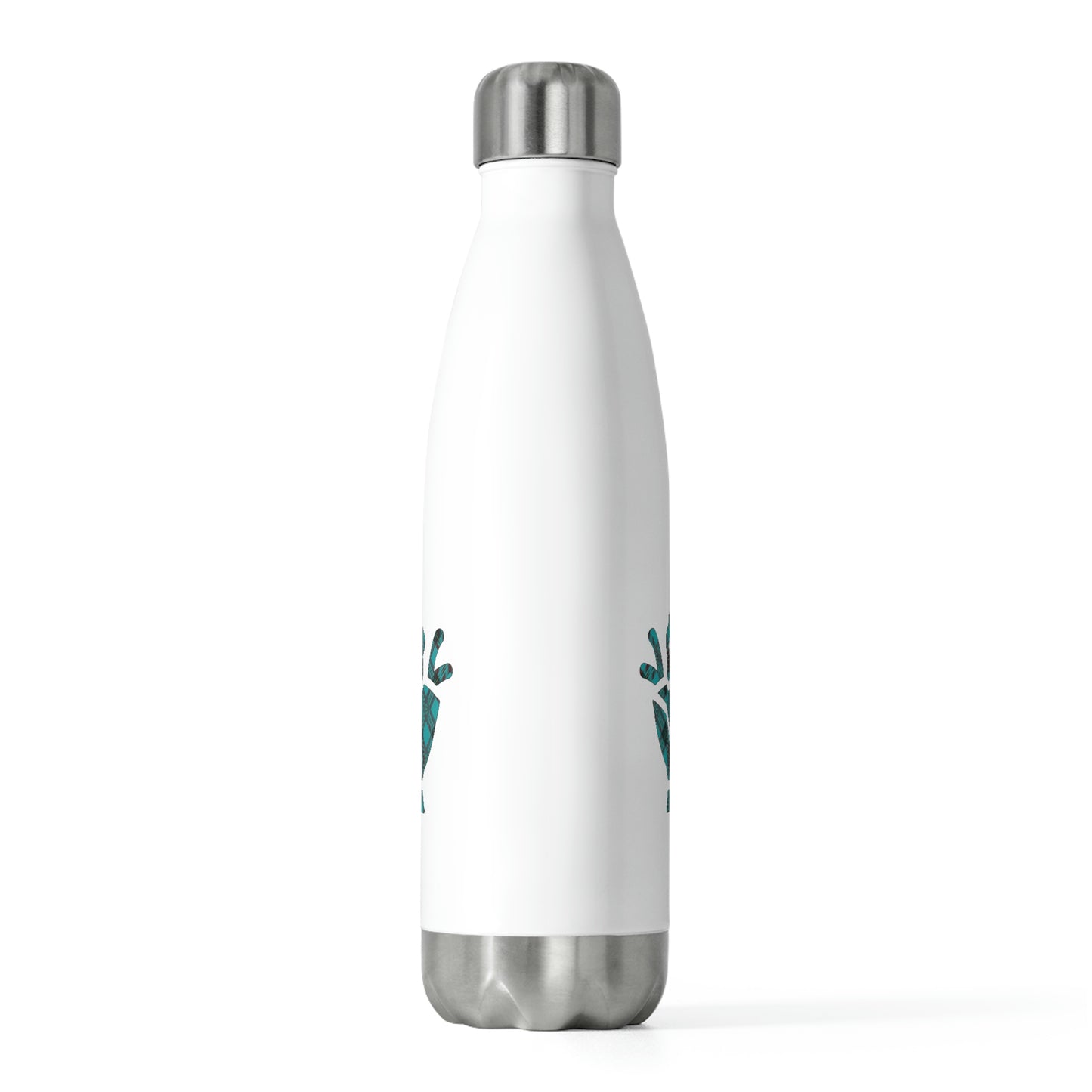 Blue Plaid Egg Flower Spring Easter 20oz Insulated Bottle
