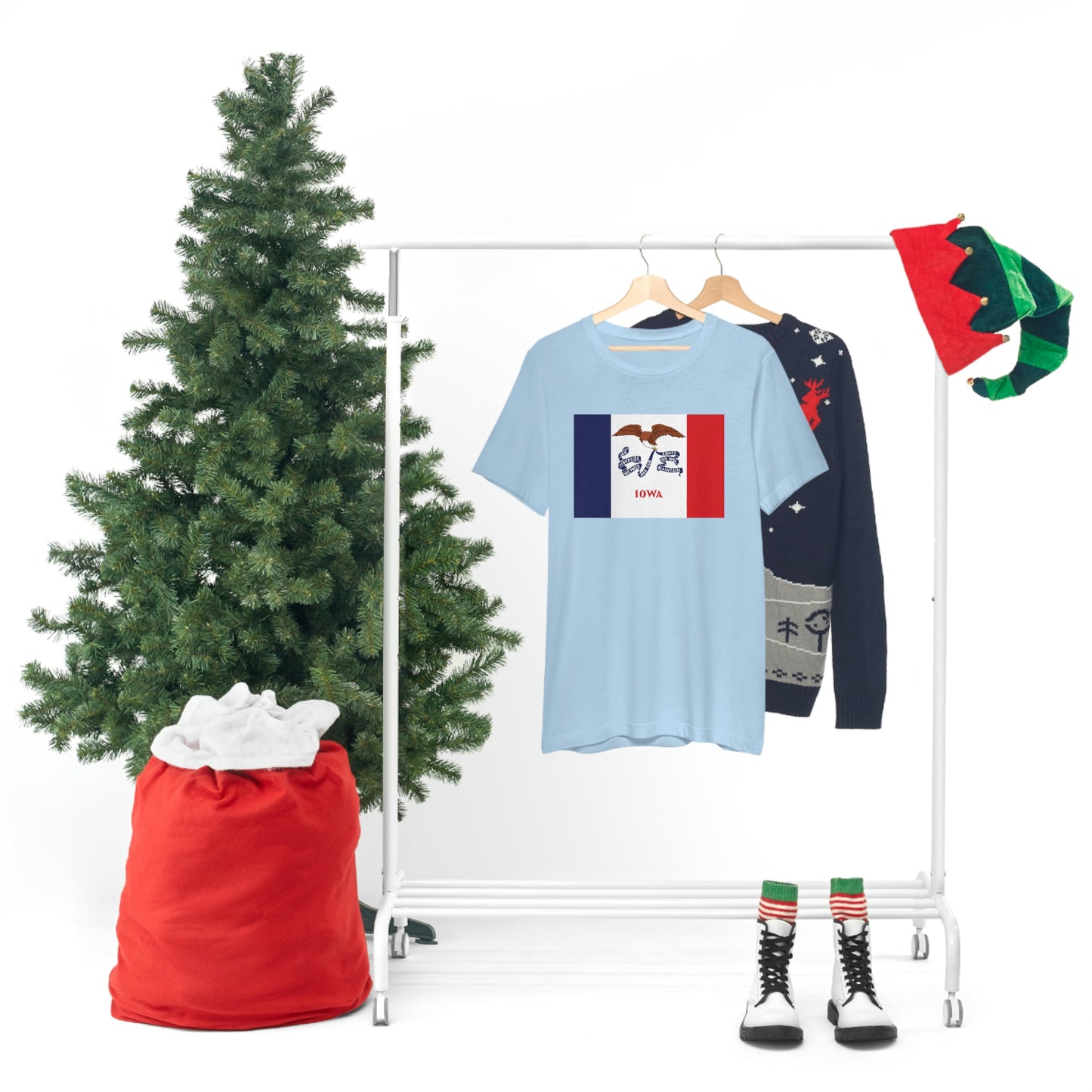 Iowa Flag Unisex Jersey Short Sleeve Tee Tshirt T-shirt
