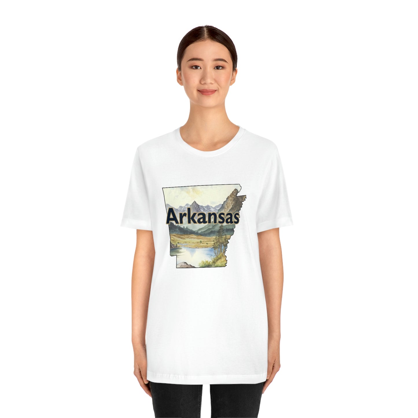 Arkansas Landscape Unisex Jersey Short Sleeve Tee Tshirt T-shirt