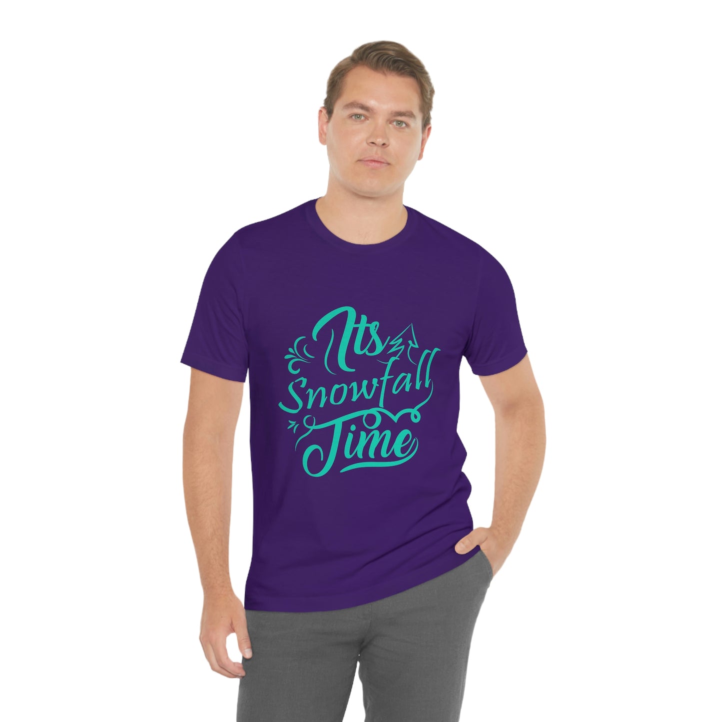 It's Snowfall Time Print Unisex Jersey Short Sleeve Tee