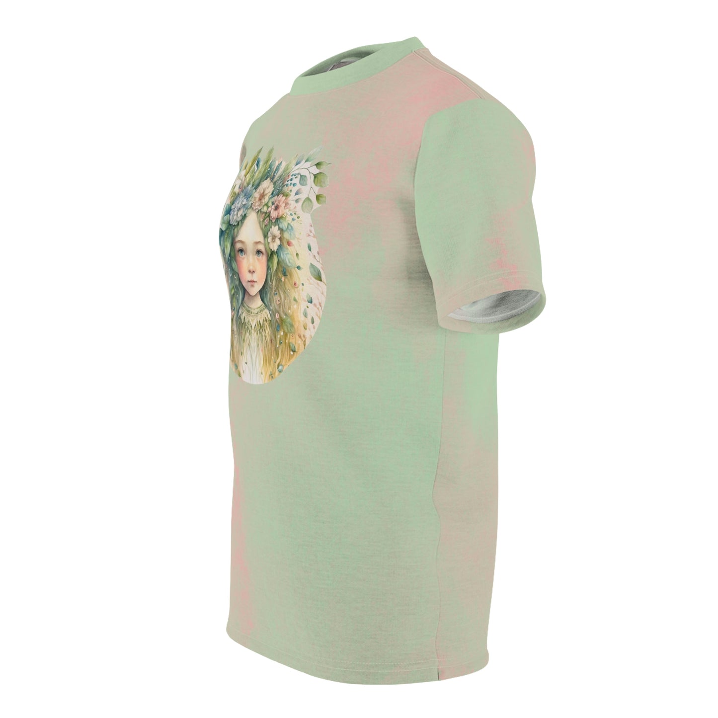 Girl in Spring Flowers Unisex T-shirt